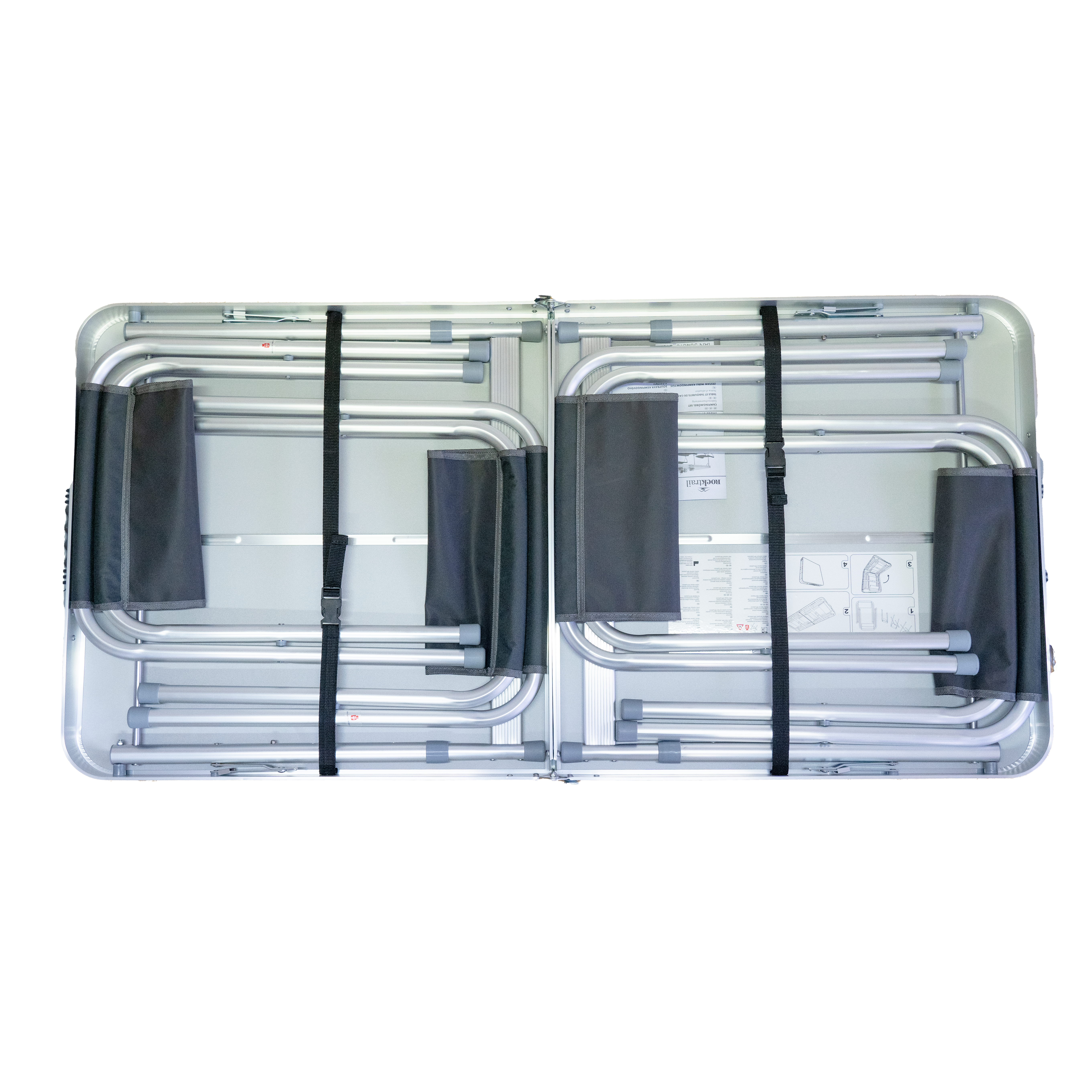 Tisch - Klapptisch Camping mit 4 faltbaren Hockern