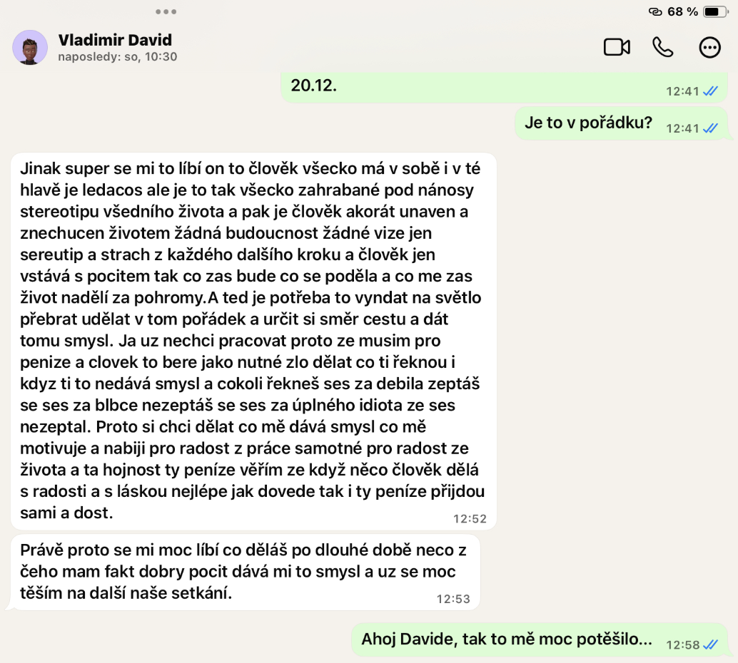Recenze klienta