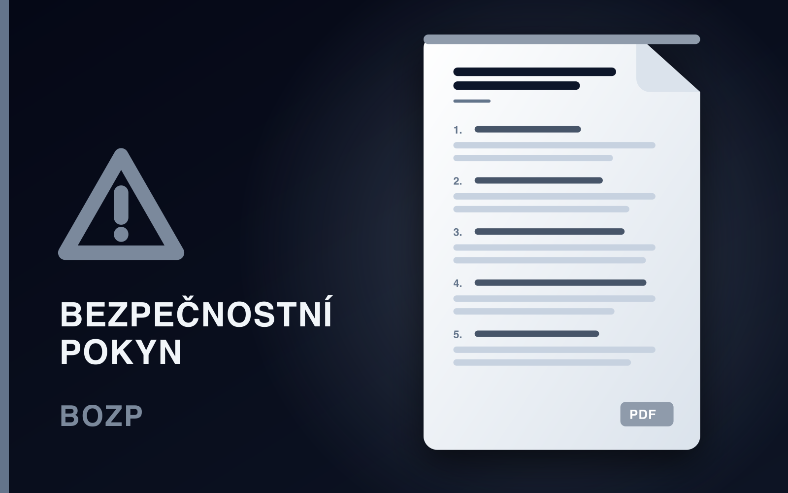 Bezpečnostní pokyny: Mostový jeřáb