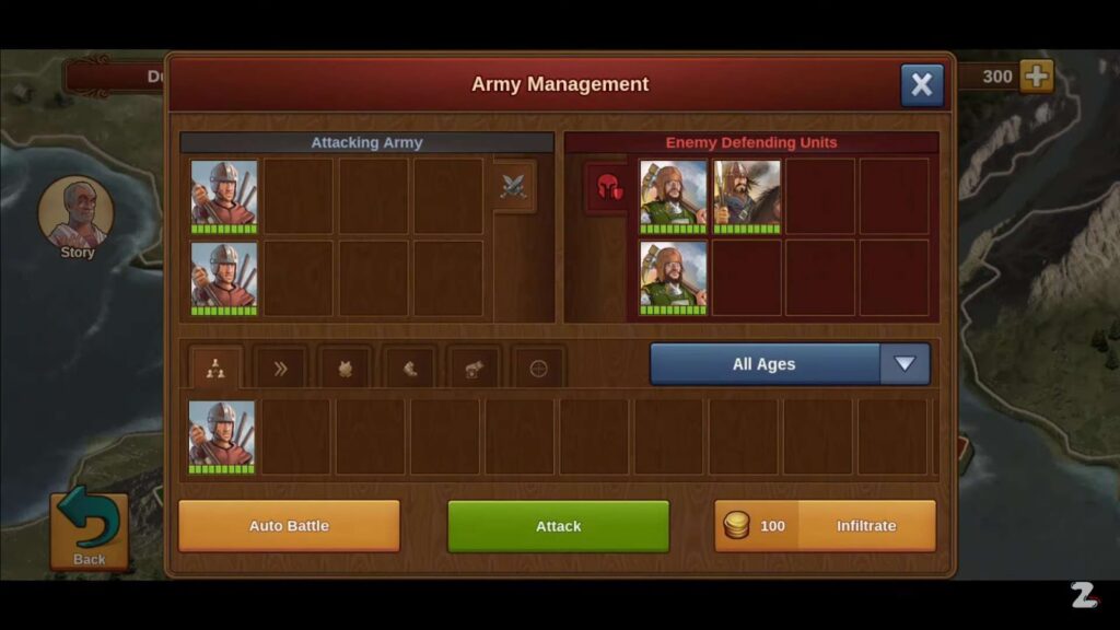 Forge of Empires game interface