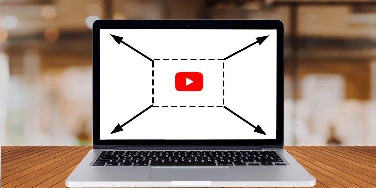 Screen from Youtube on Notebook