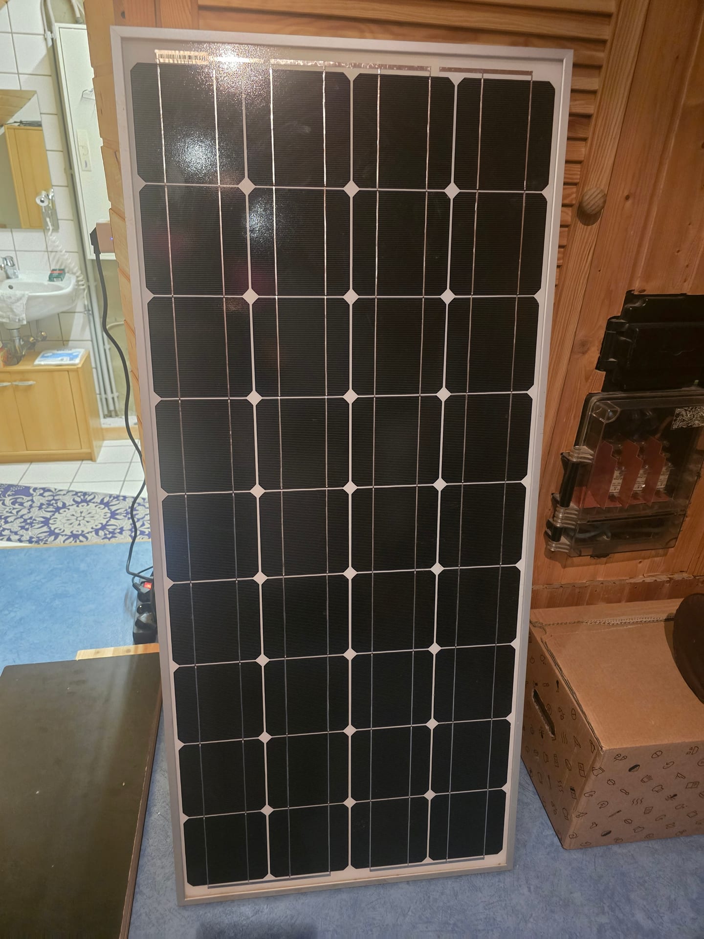 -2- Solarpanel mit Kabel, Charge Controller + Befestigungsmaterial