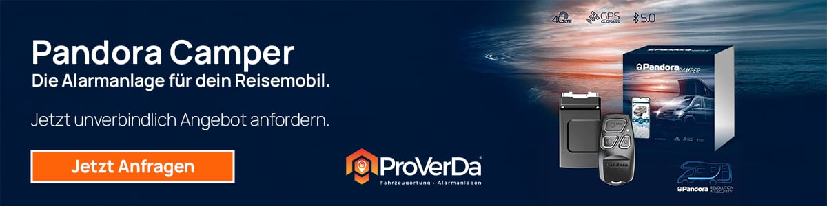 Pandora Alarmanlage für Reisemobile - Anzeige von ProVerDa GmbH