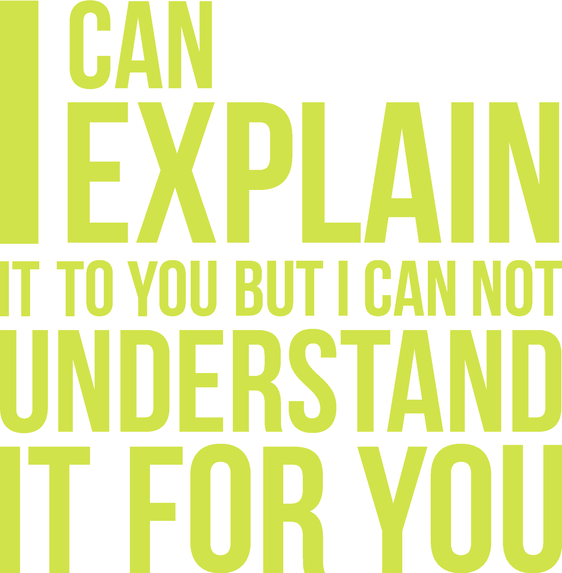 I Can Explain It