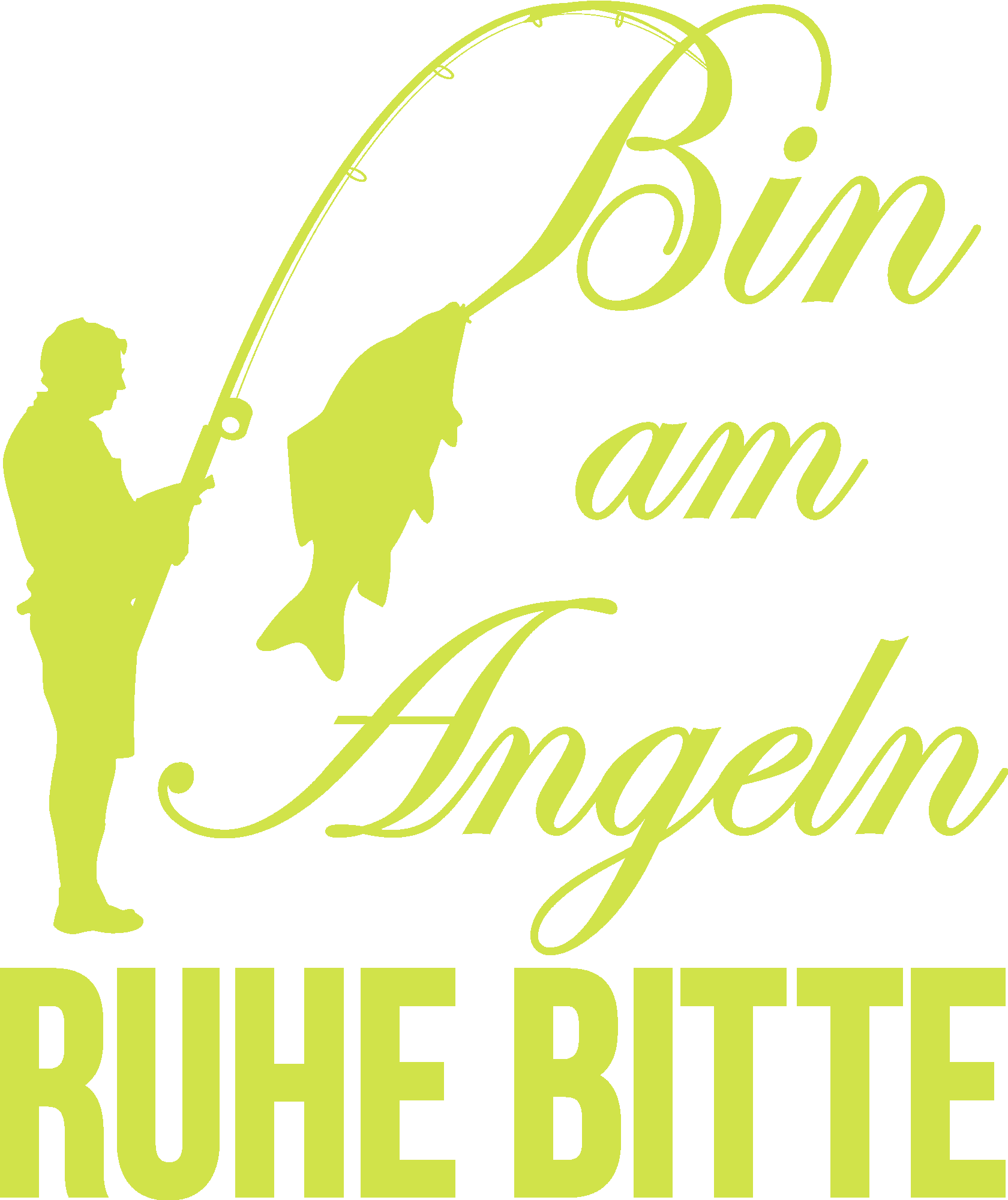 Bin am Angeln Ruhe bitte