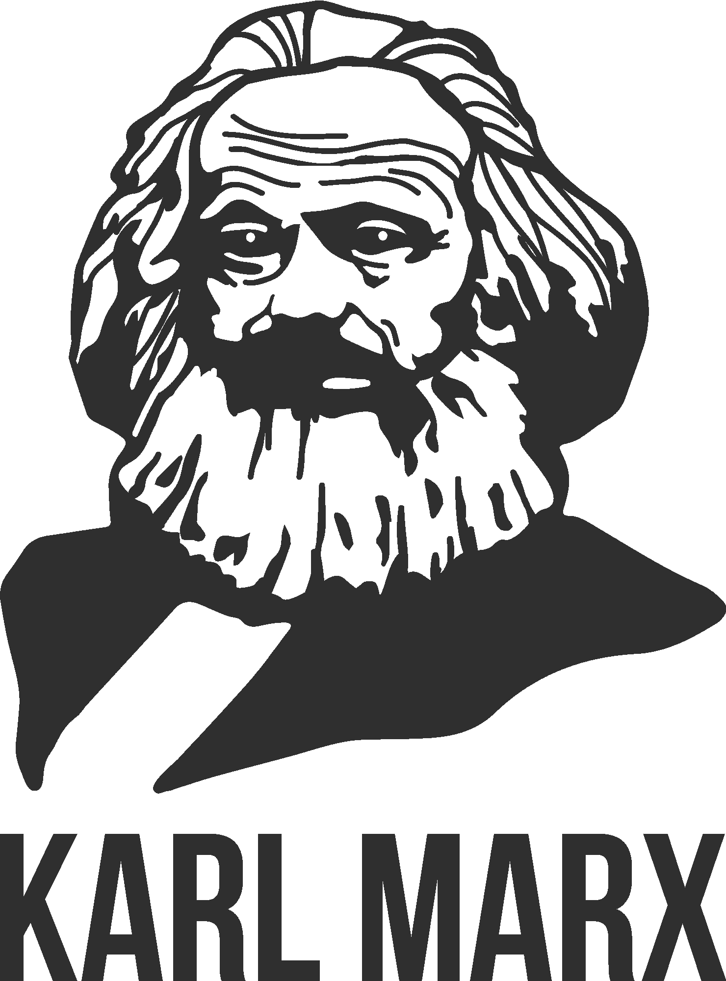 Karl Marx SIlhouette