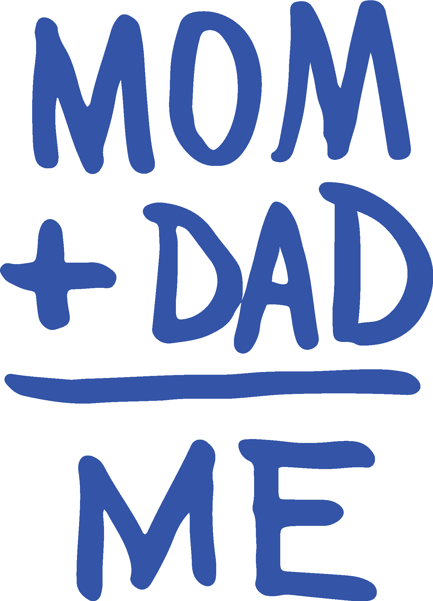 Mom + Dad = Me