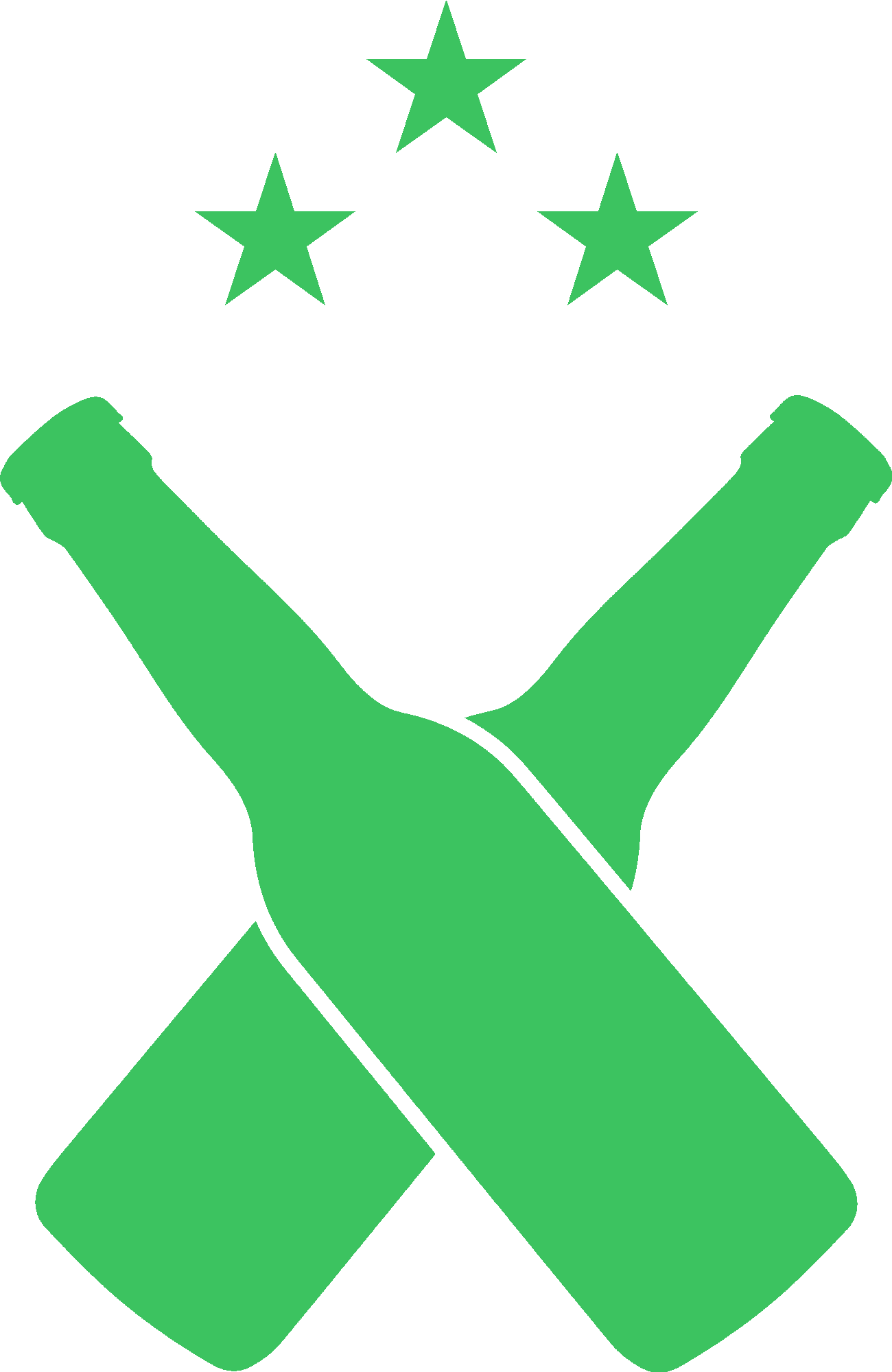 Beer Bottles Crossed