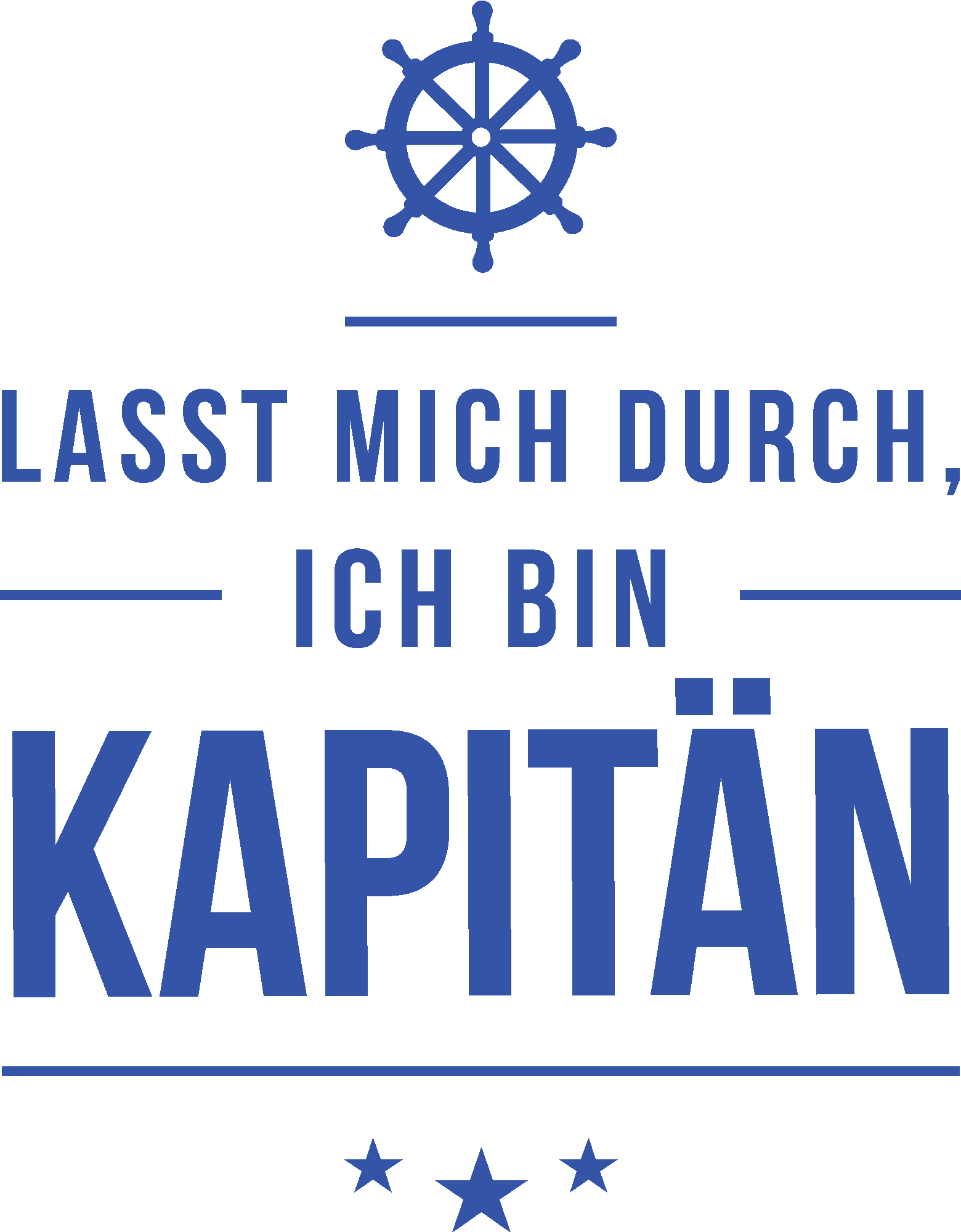 Lasst mich durch ich bin Kapitän