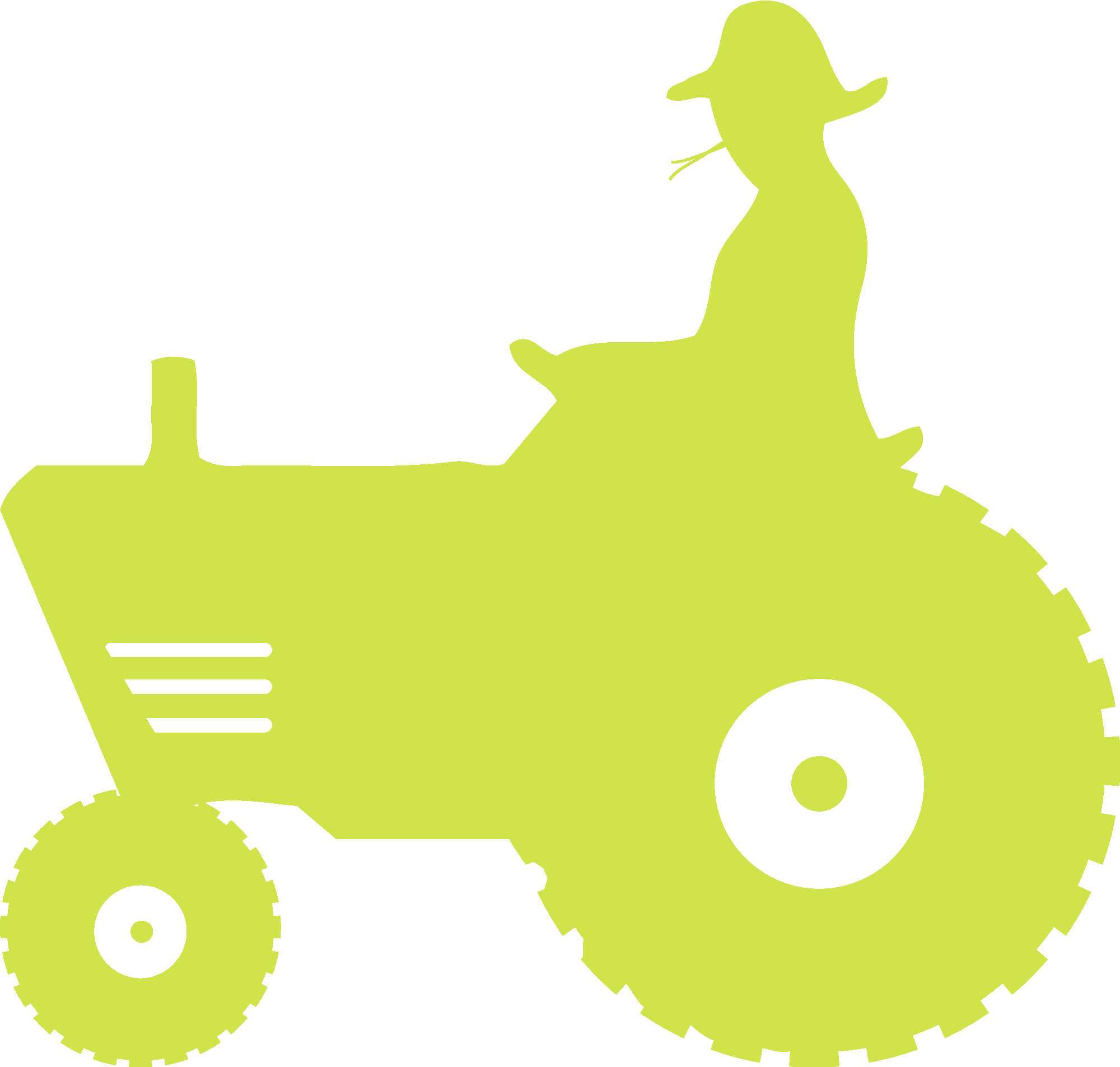 Farmer Driving Tractor