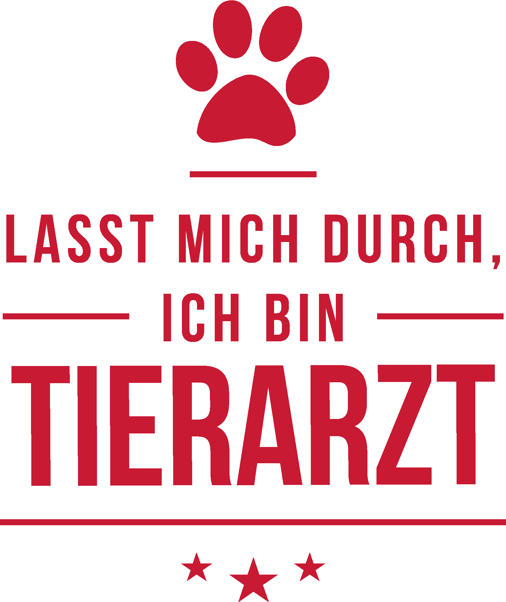 Lasst mich durch ich bin Tierarzt