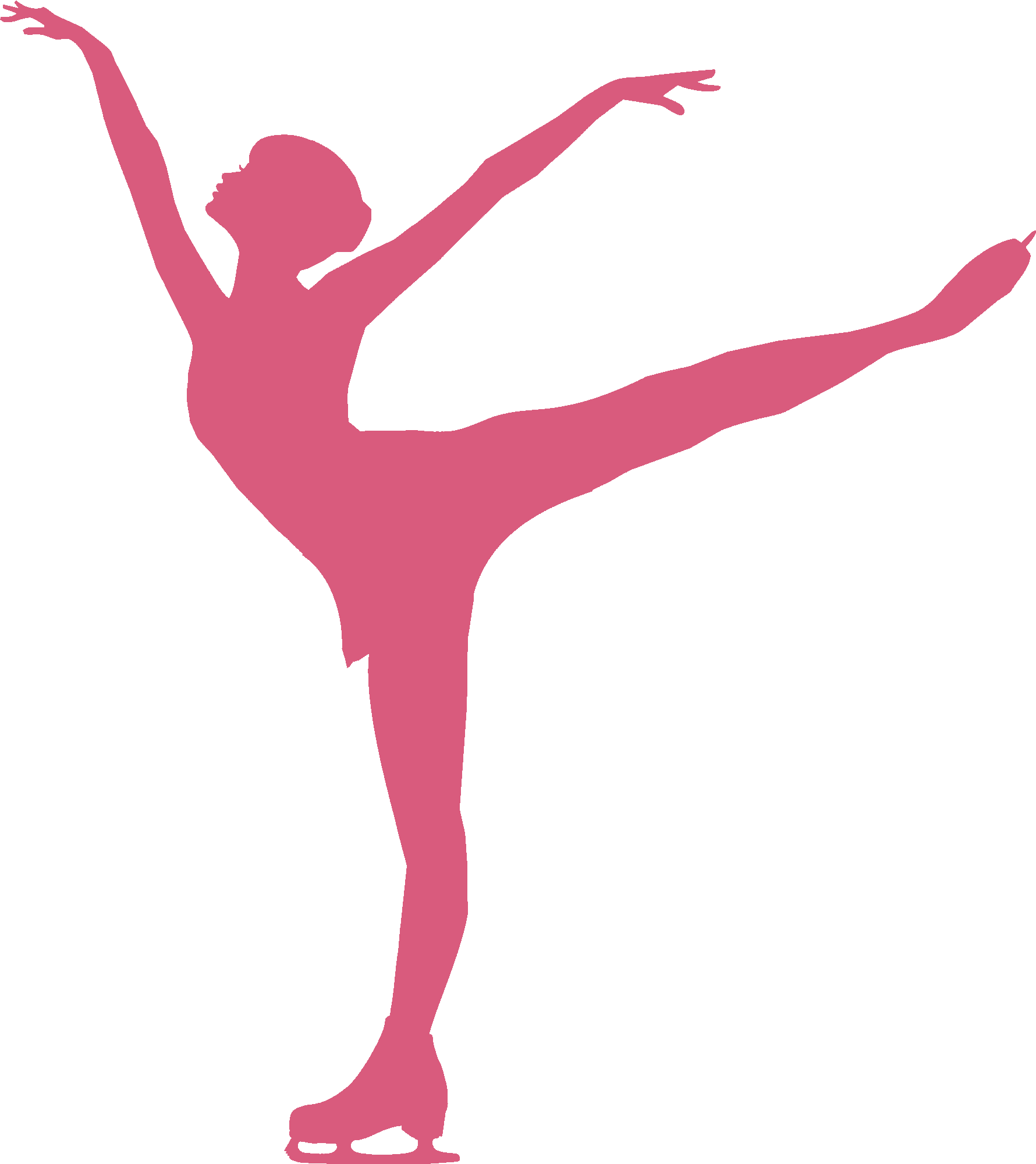 Ice Skater Silhouette