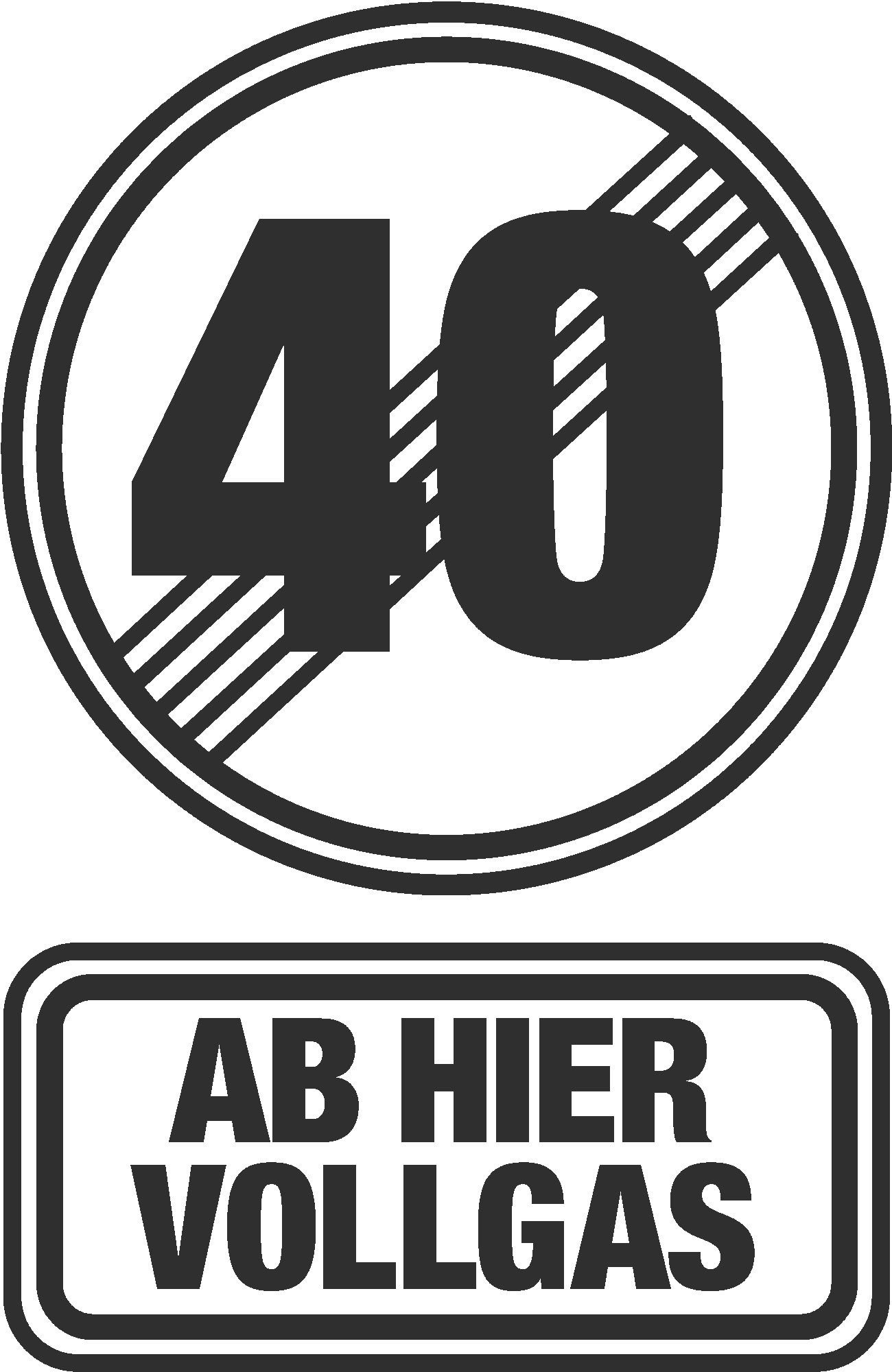 40 Ab Hier Vollgas