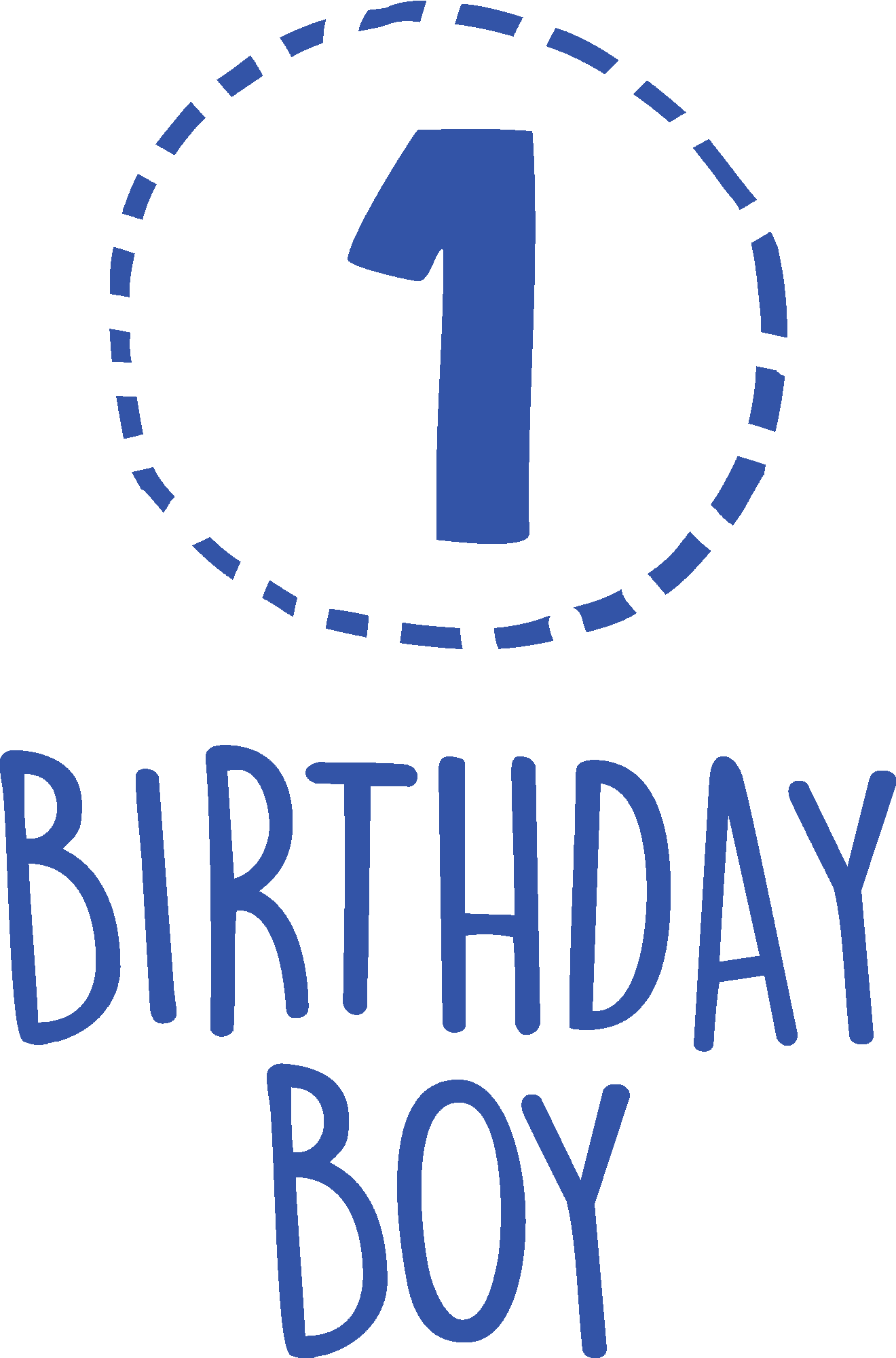 One Year Birthday Boy