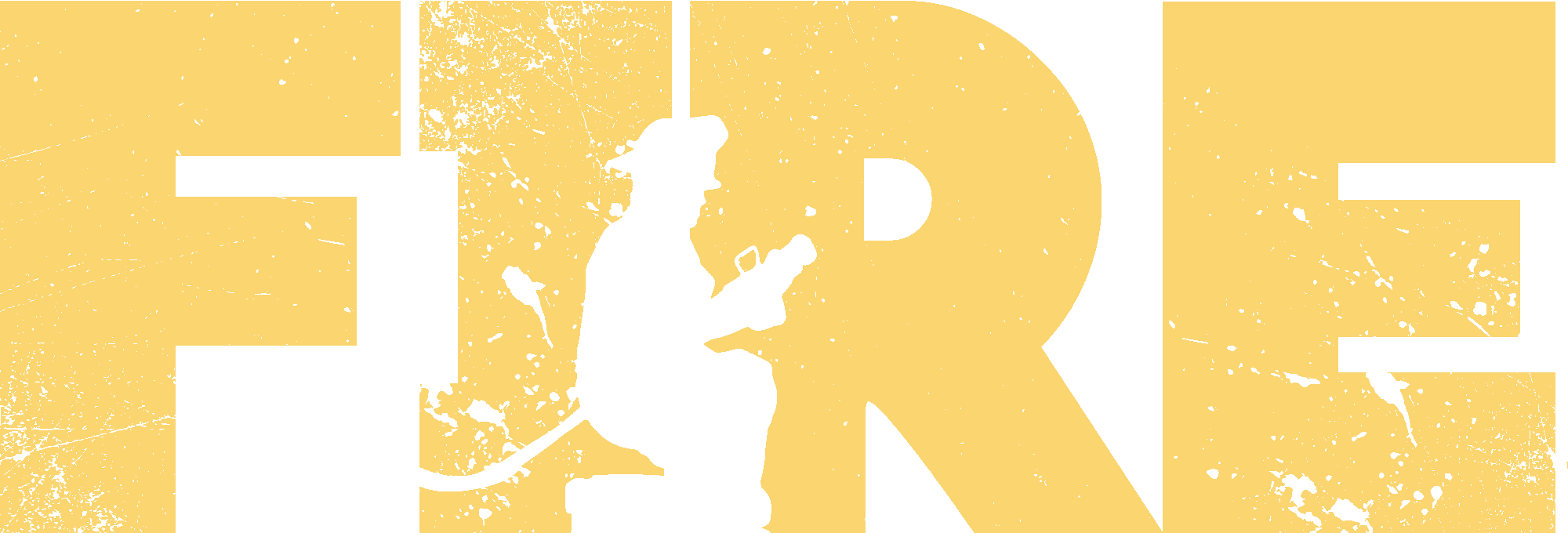 Firefighter In Action Silhouette