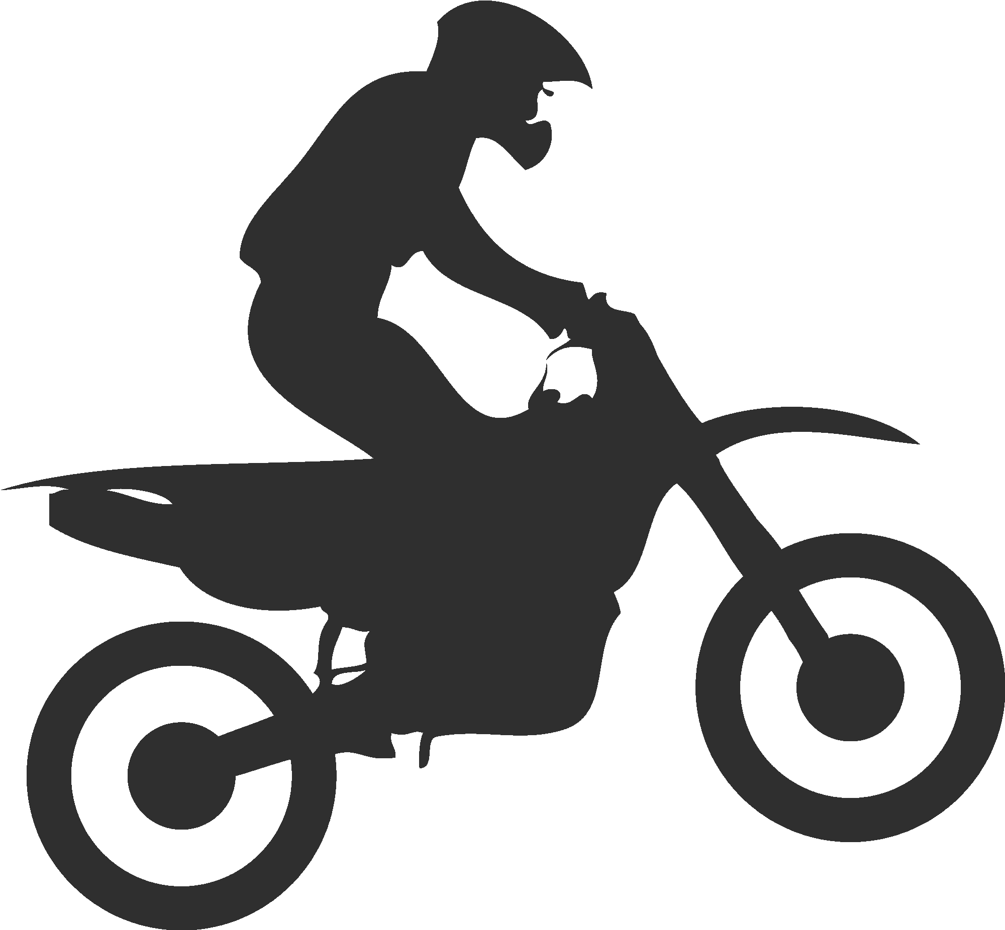 Motocross Driver Silhouette