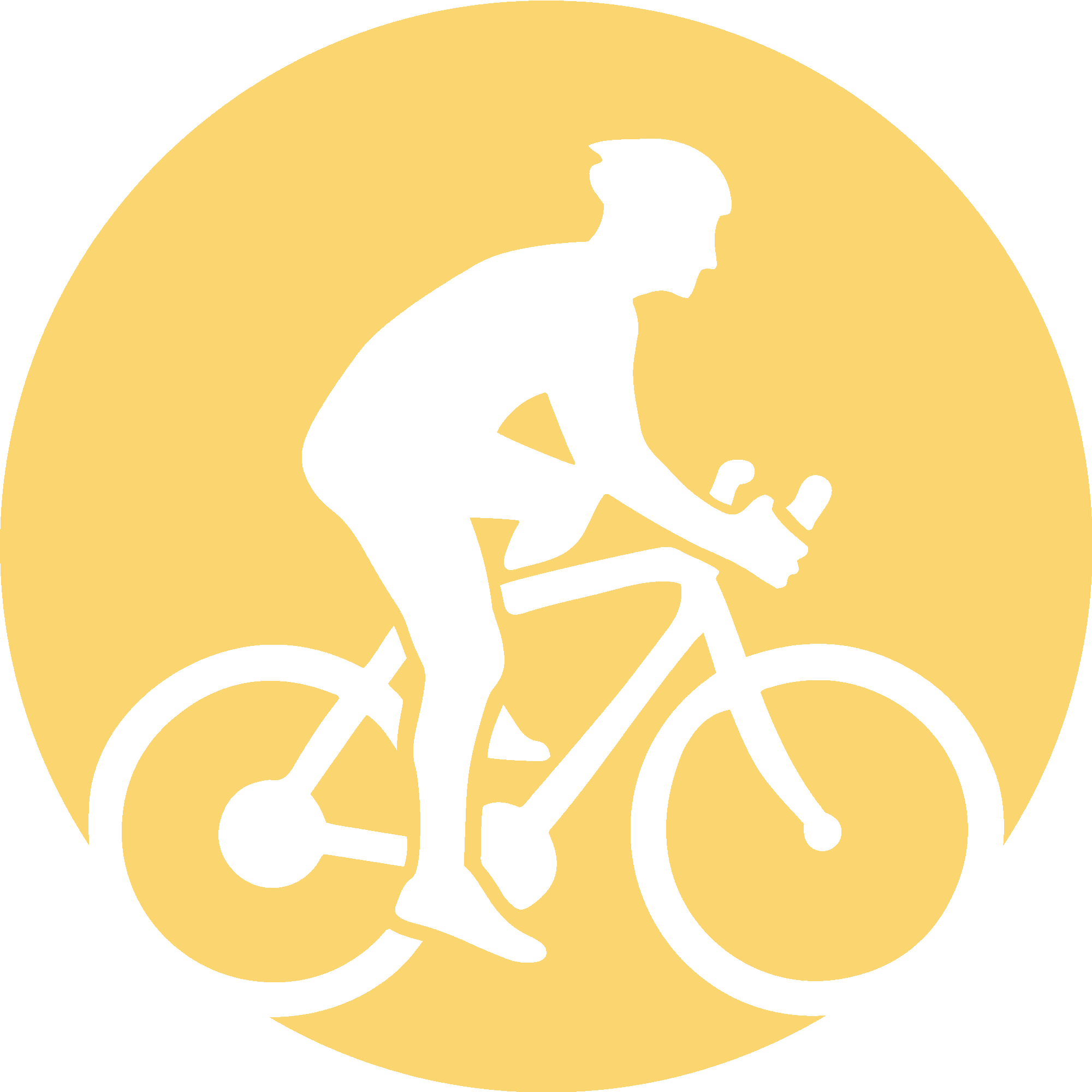Bicycle Biker In The Moon
