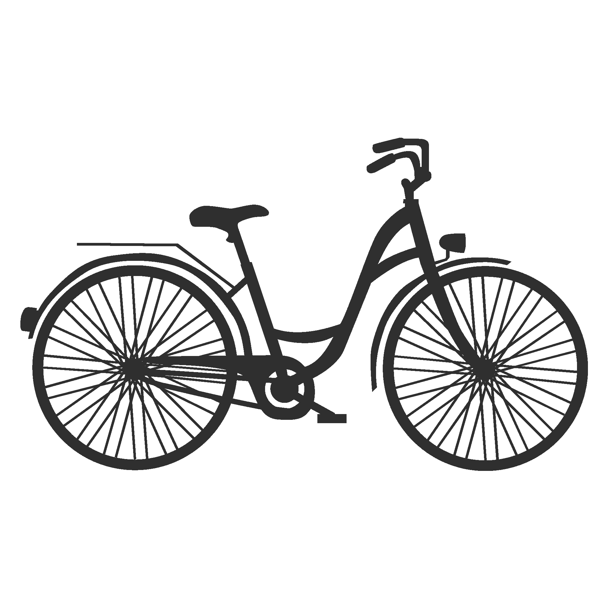 Vintage Bicycle Silhouette