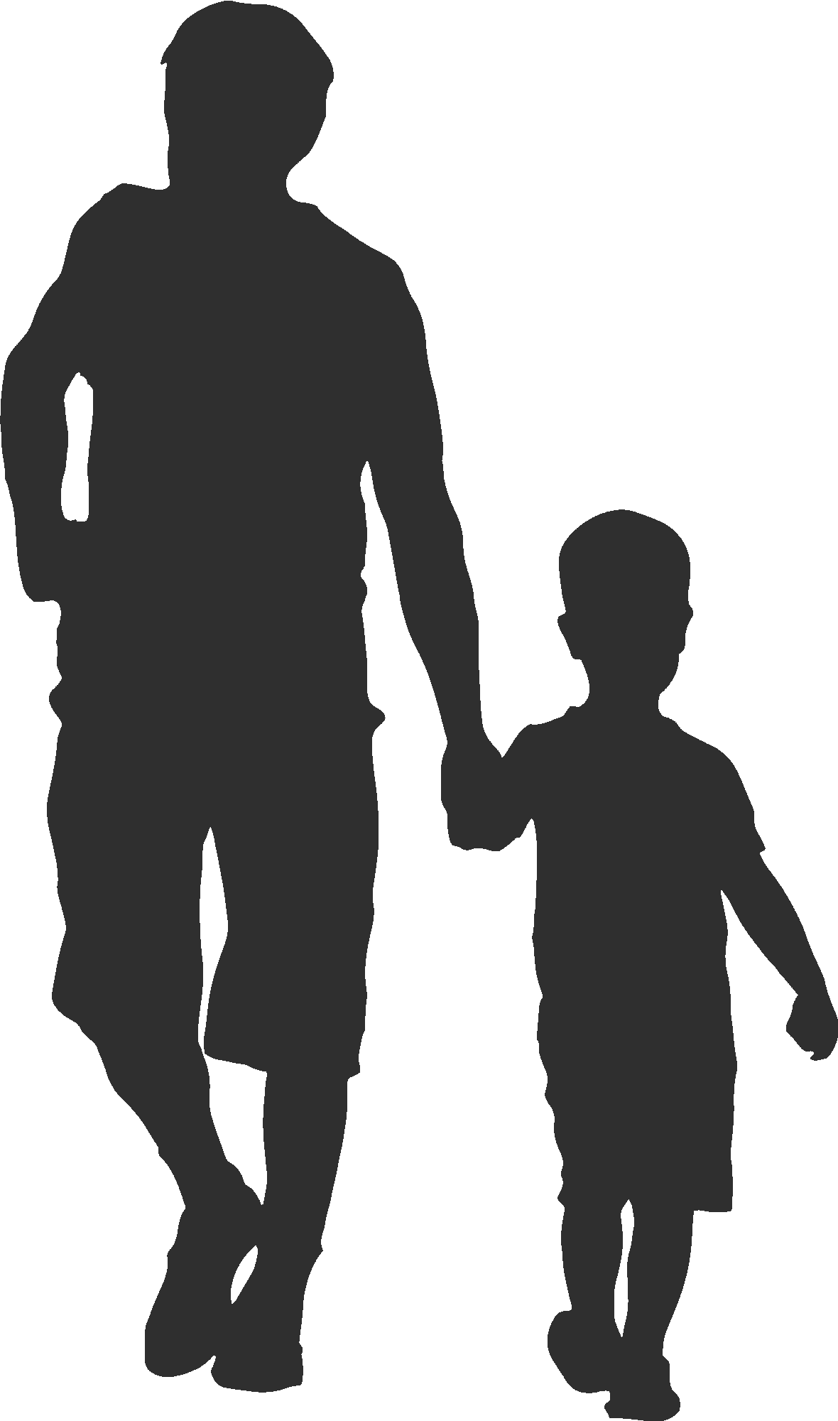 Dad And Son Silhouette