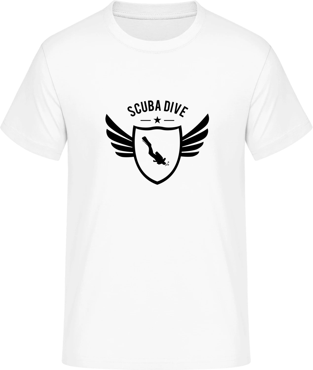Scuba Dive Winged - Front_Weiß