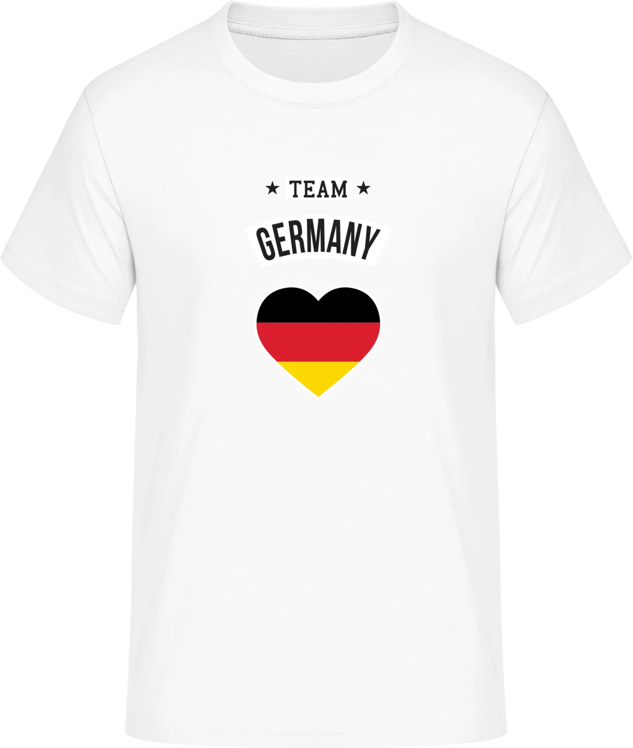 Team Germany Heart - Front_Weiß