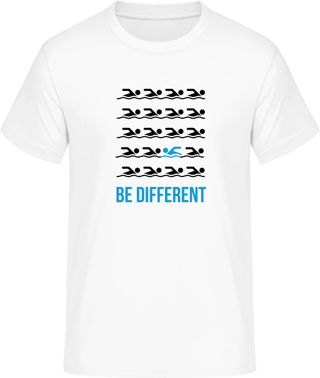 Be Different Swimming - Front_Weiß