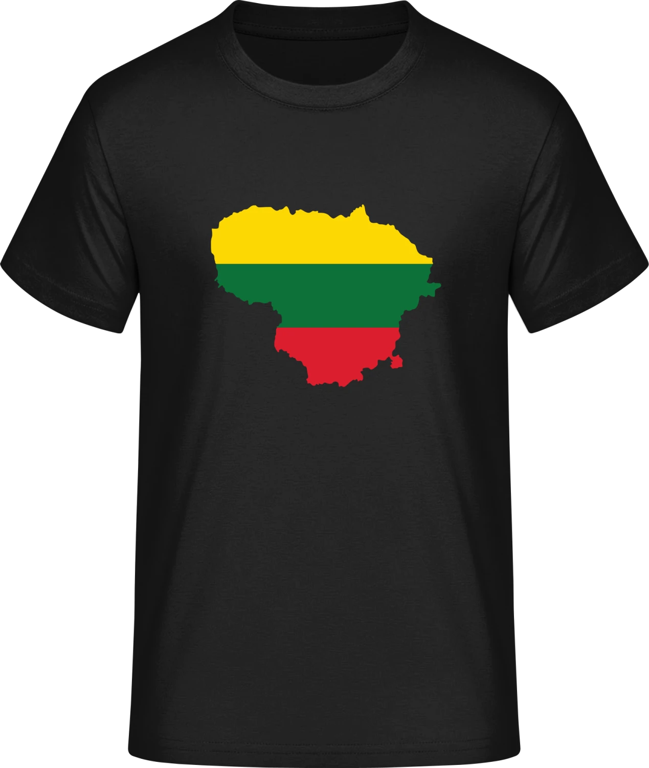 Lithuania Map - Front_Schwarz