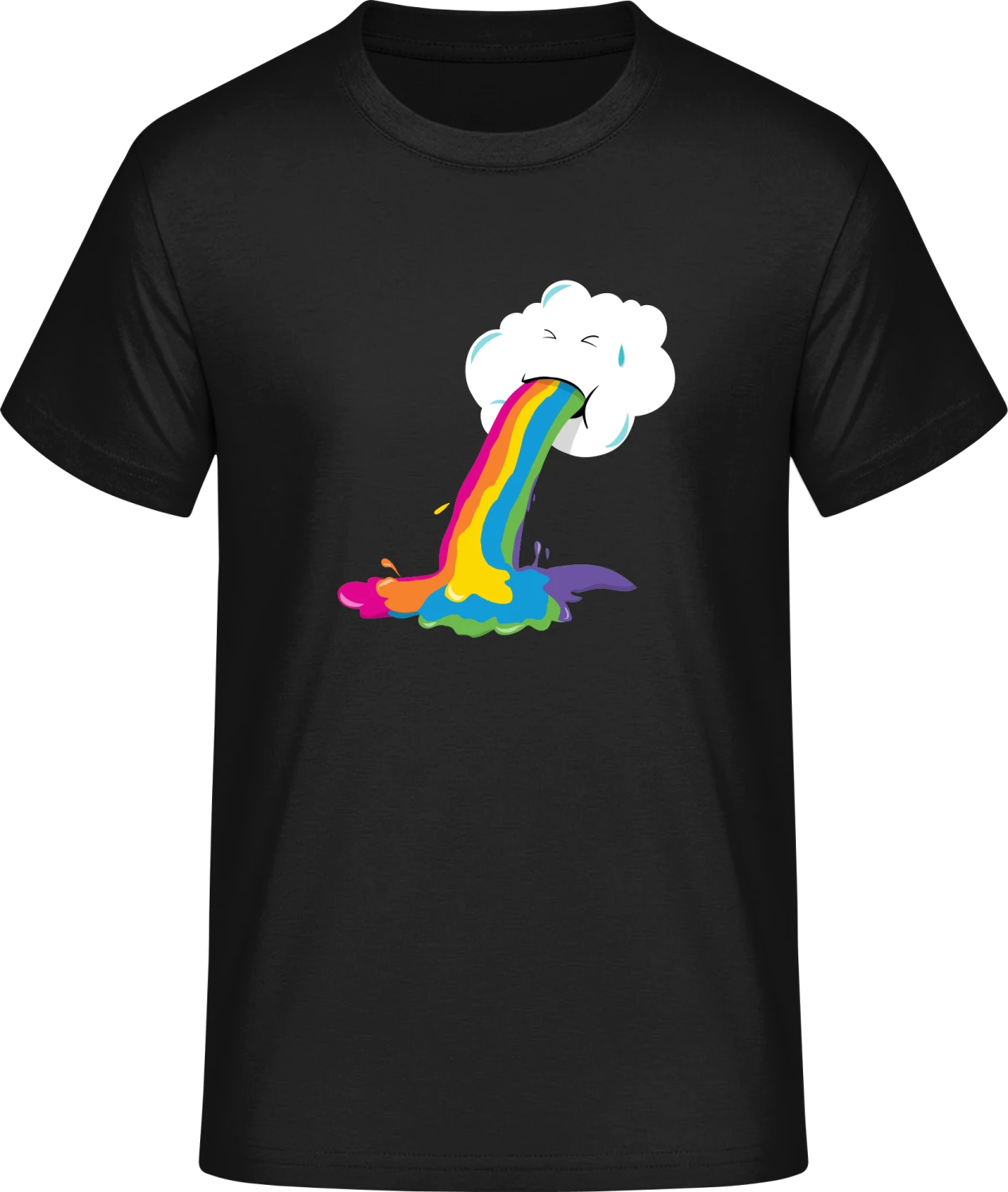 Cloud Puking Rainbow - Front_Schwarz