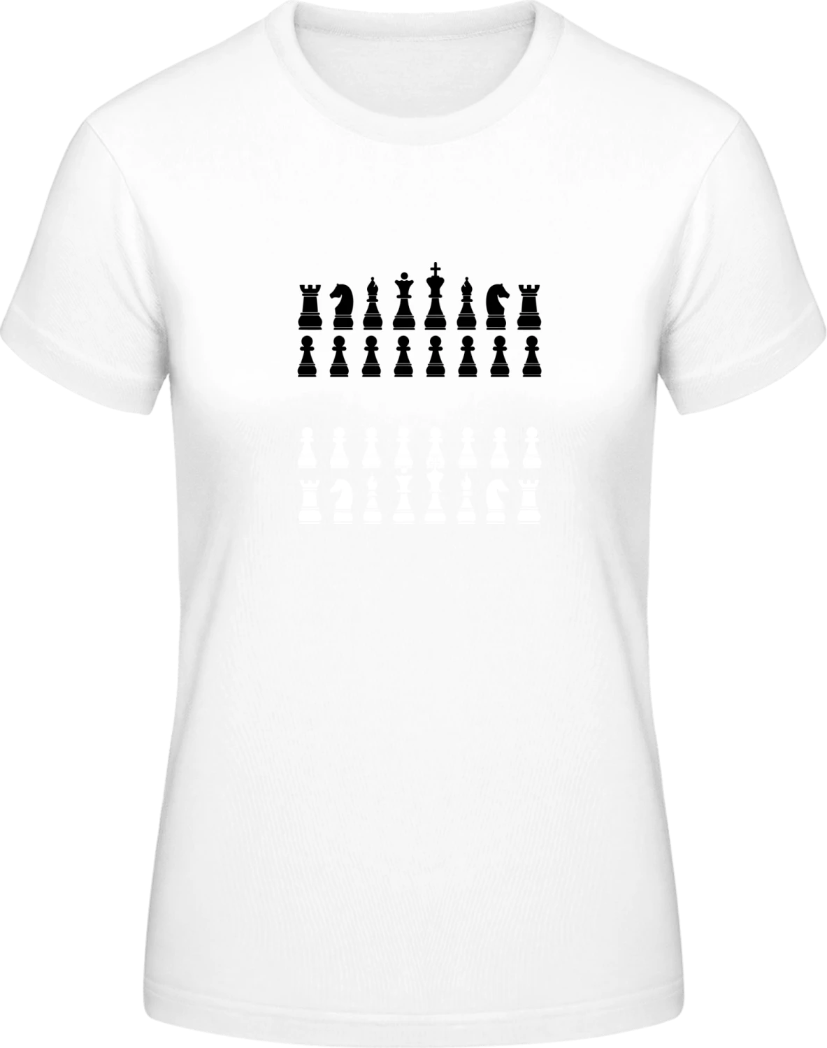 Chess Table - White #E190 women T-Shirt - Front