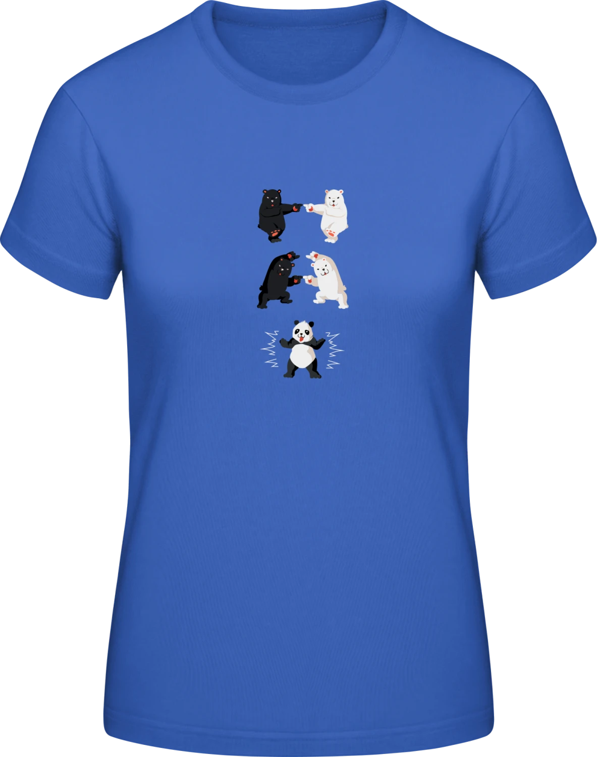 Panda Bear Fusion - Front_Royalblau