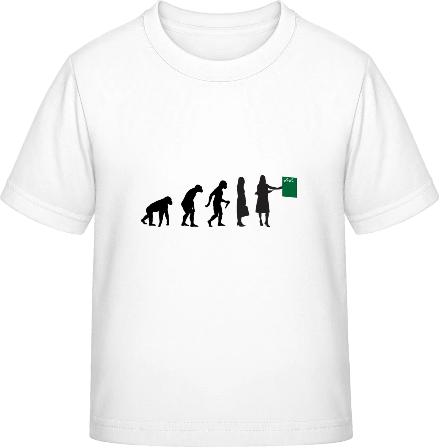 Female Schoolteacher Evolution - White Exact 190 Kids - Front