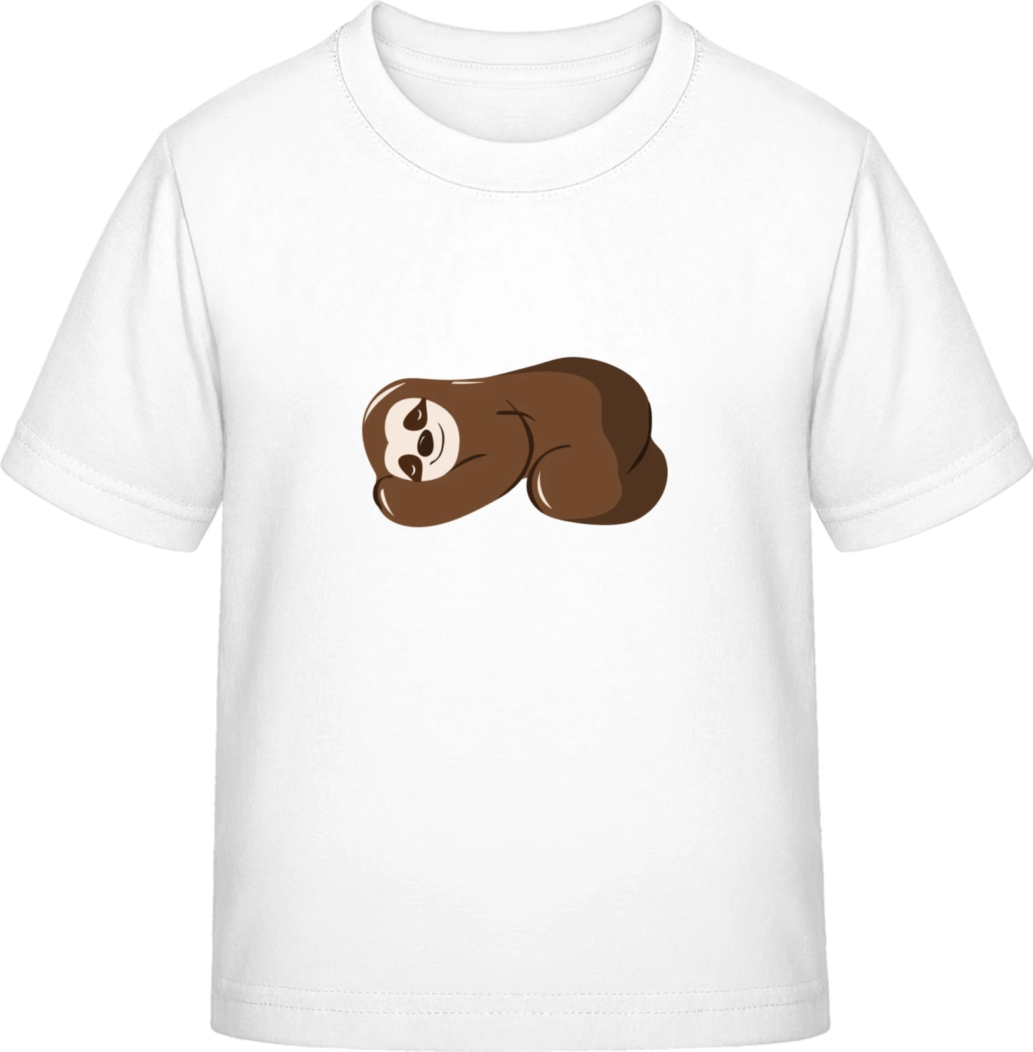 Sloth Sleeping - White Exact 190 Kids - Front