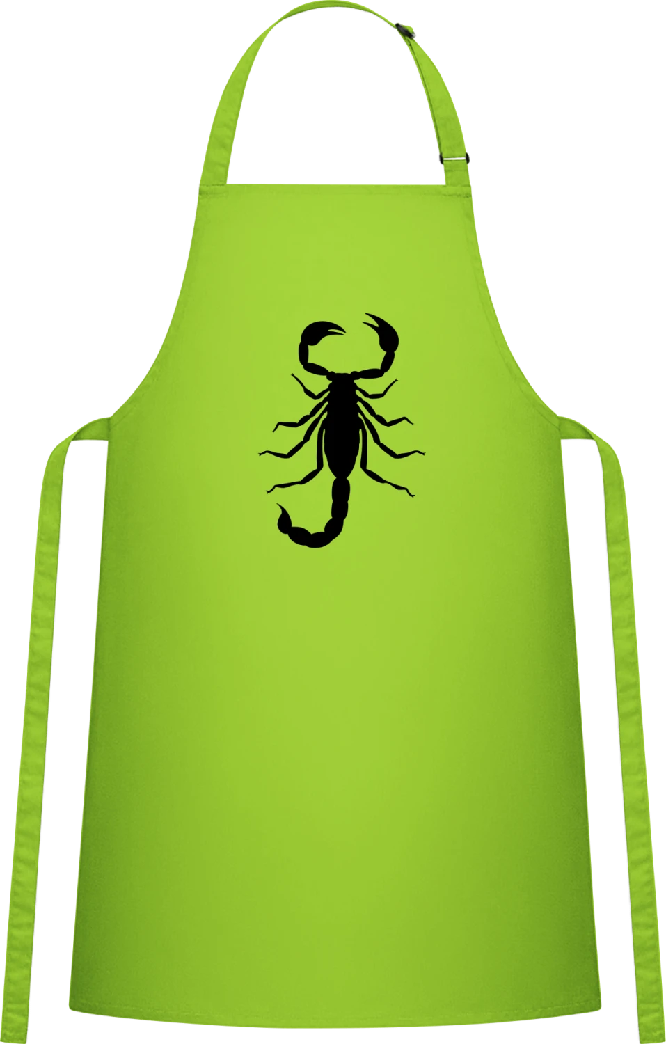 Scorpion Poison - Lime Cotton Bib Apron - Front