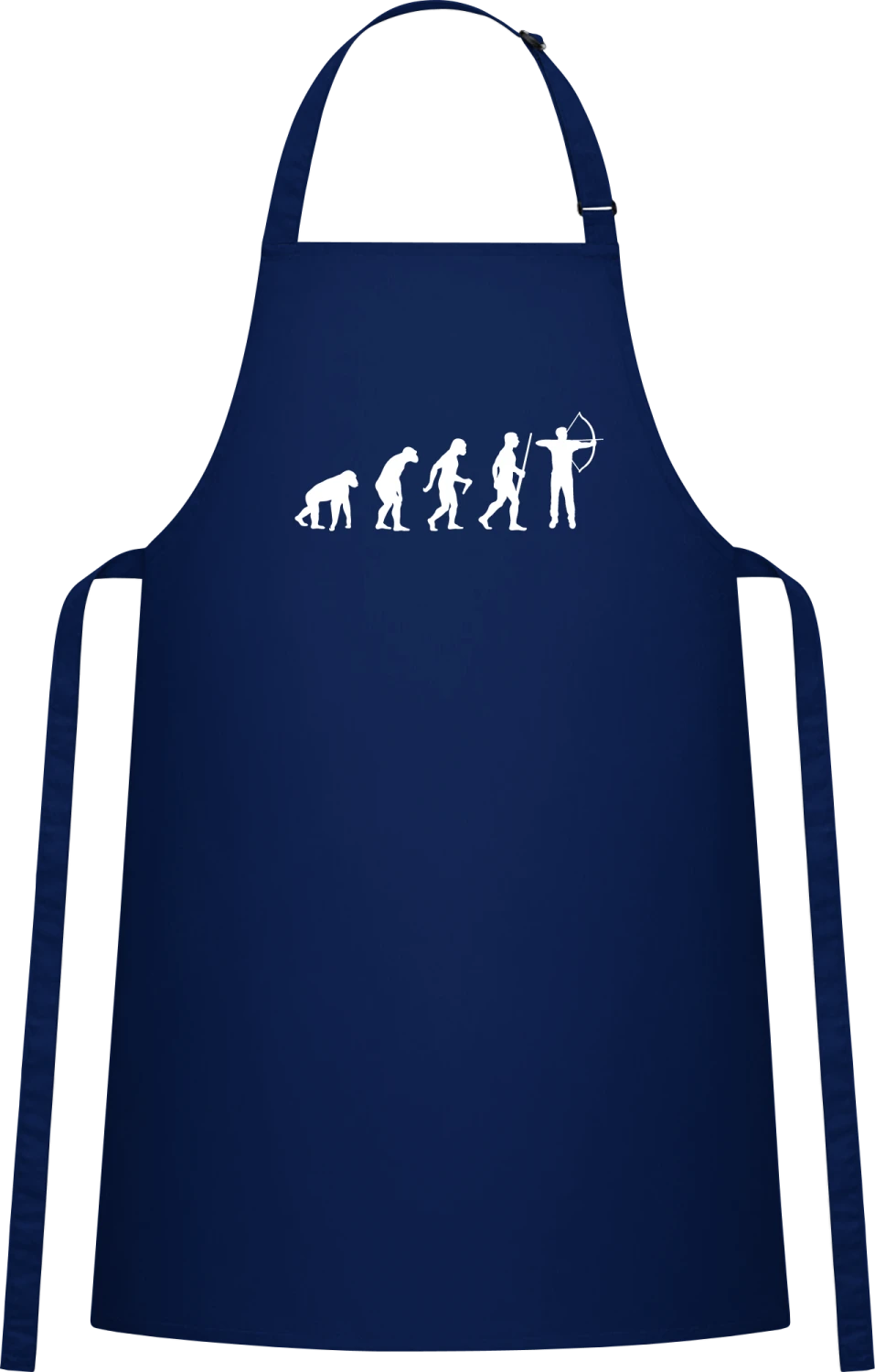 Archery Evolution - Navy Cotton Bib Apron - Front