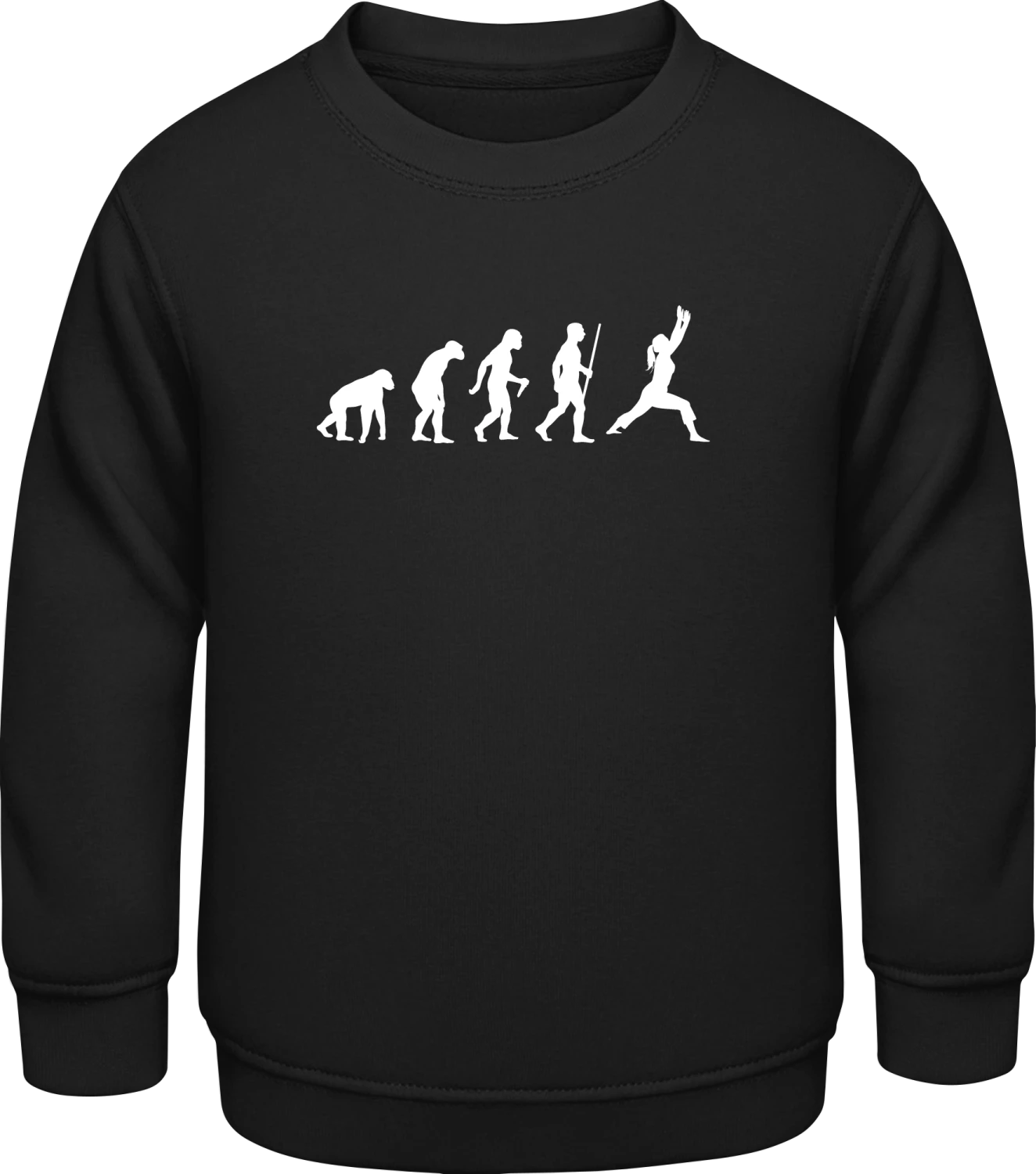 Yoga Evolution - Black AWDis Sweat kids - Front