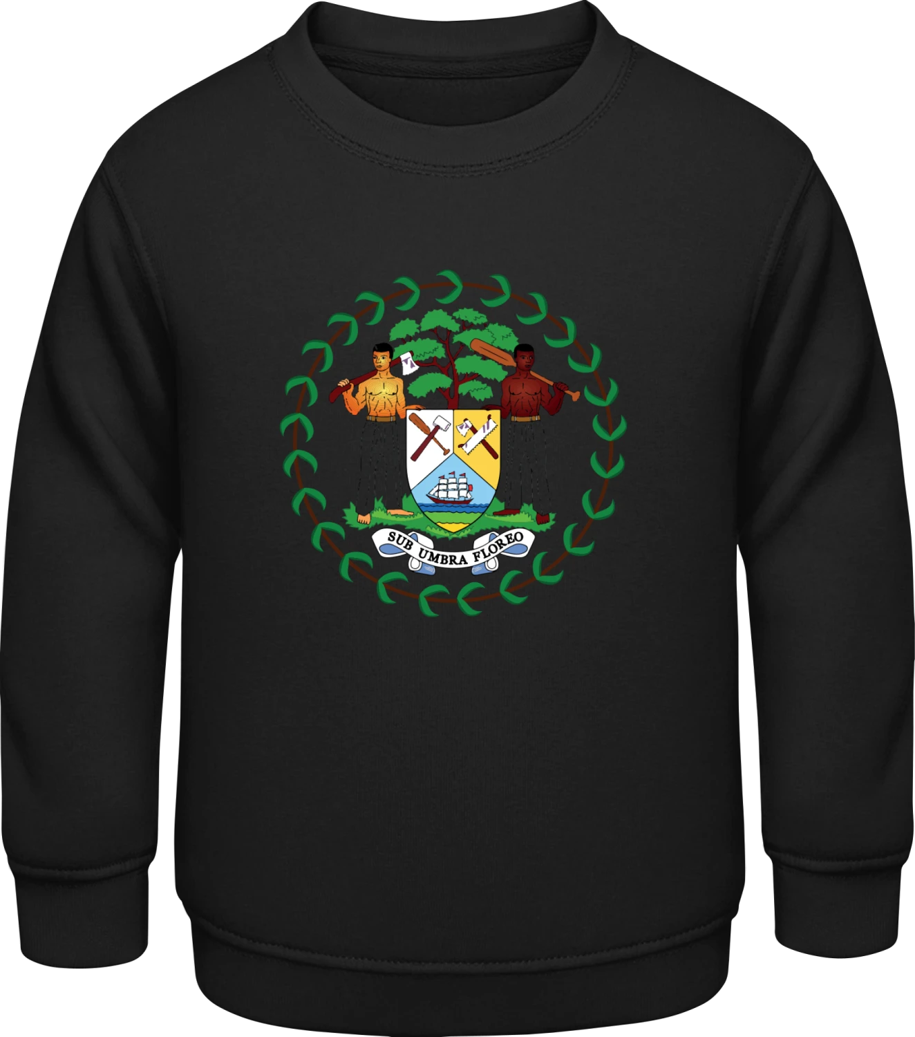 Belize - Black AWDis Sweat kids - Front