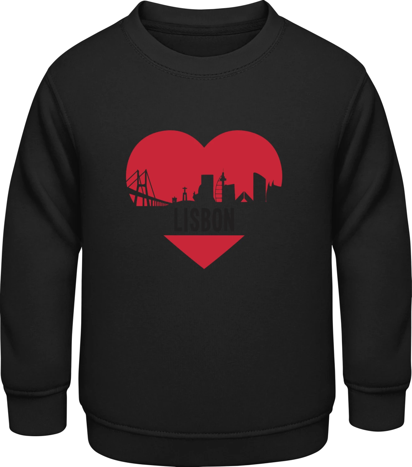 Lisbon - Black AWDis Sweat kids - Front