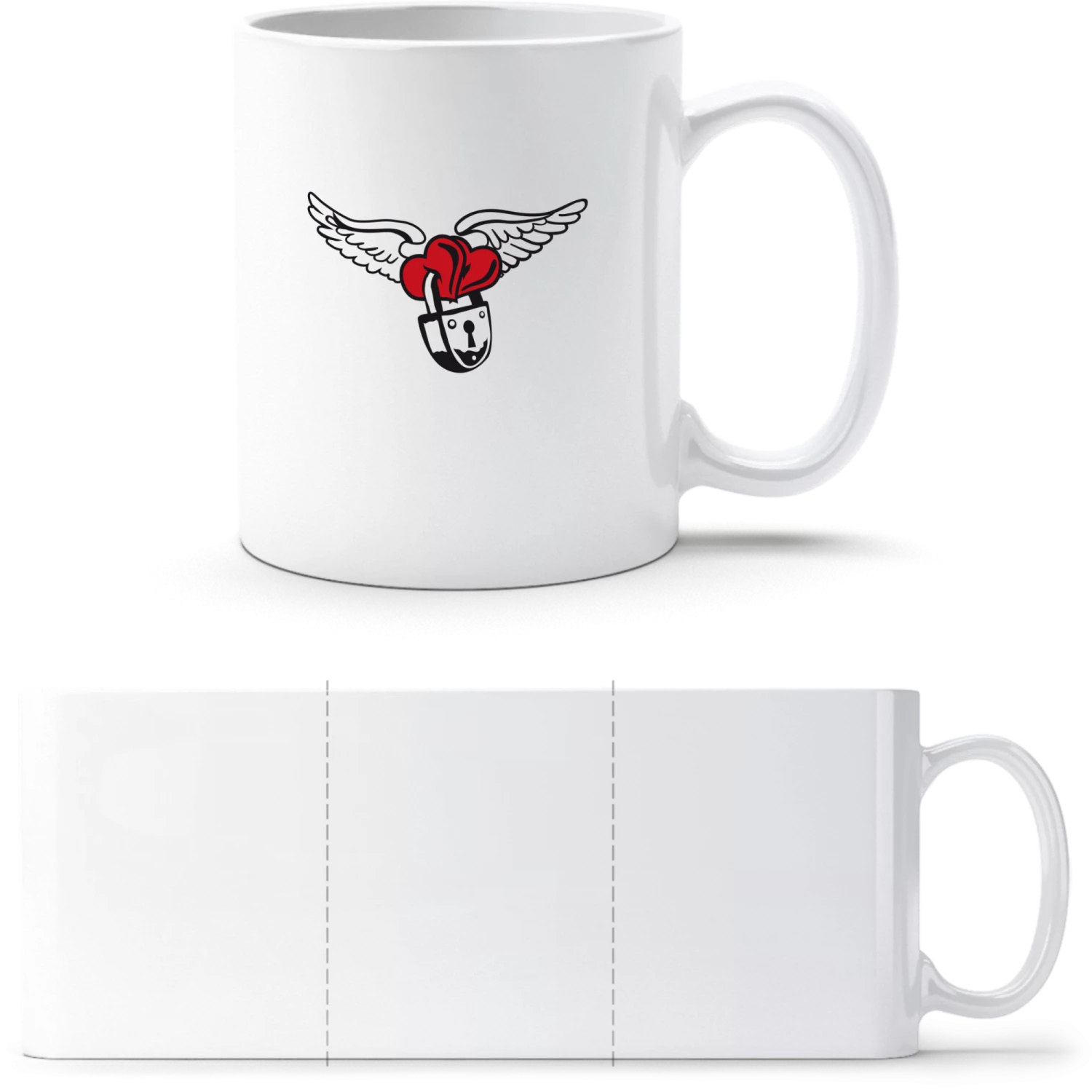 Love Wings - White White mug - front