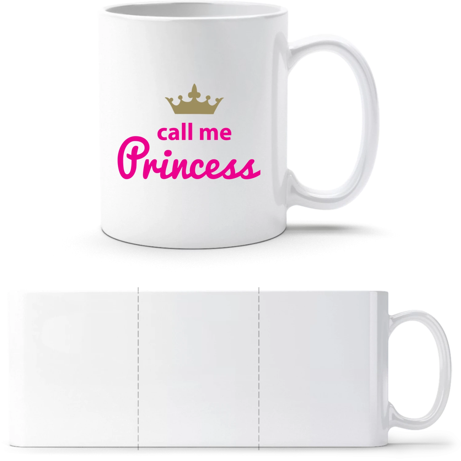 Call me Princess - White White mug - front