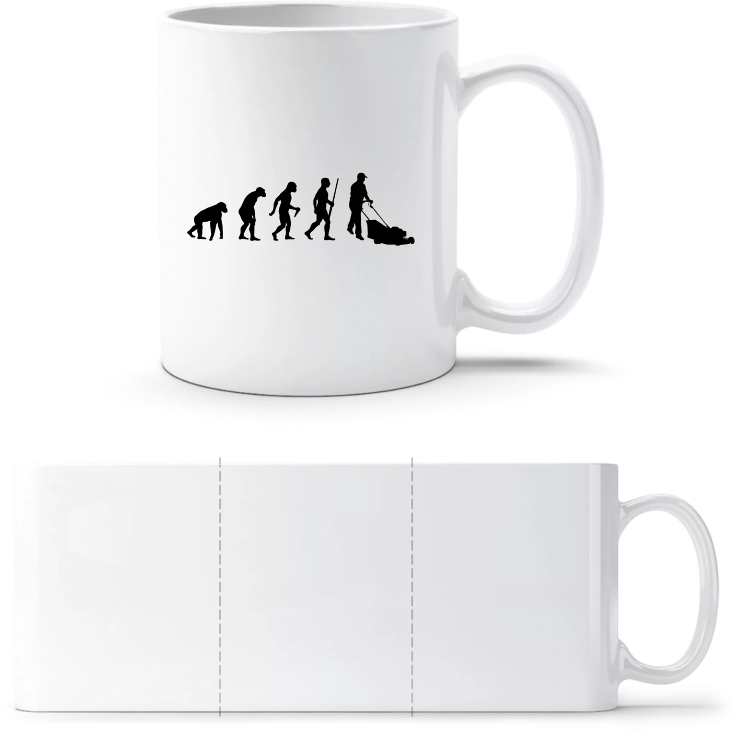 Gardener Evolution - White White mug - front