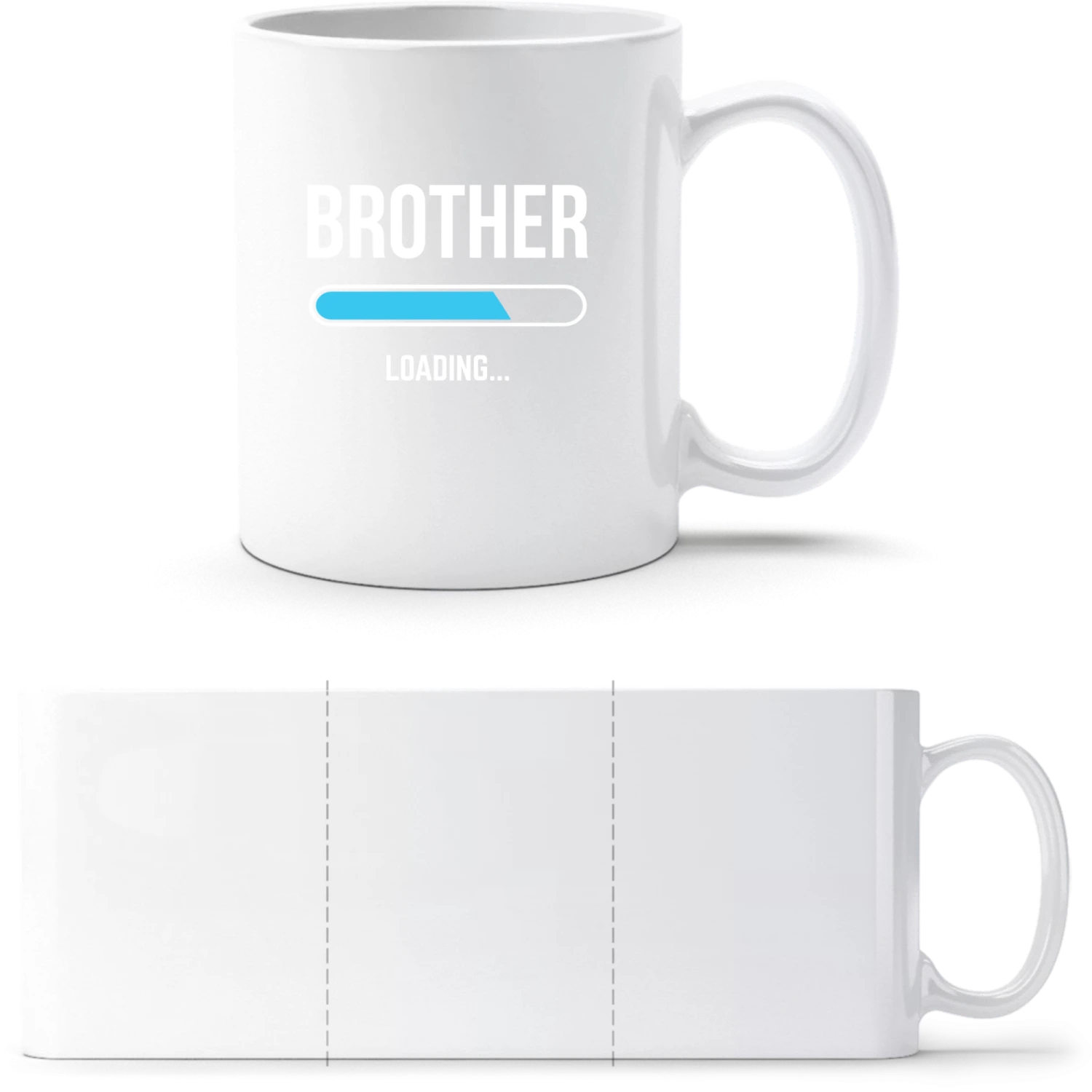 Loading Brother - White White mug - front