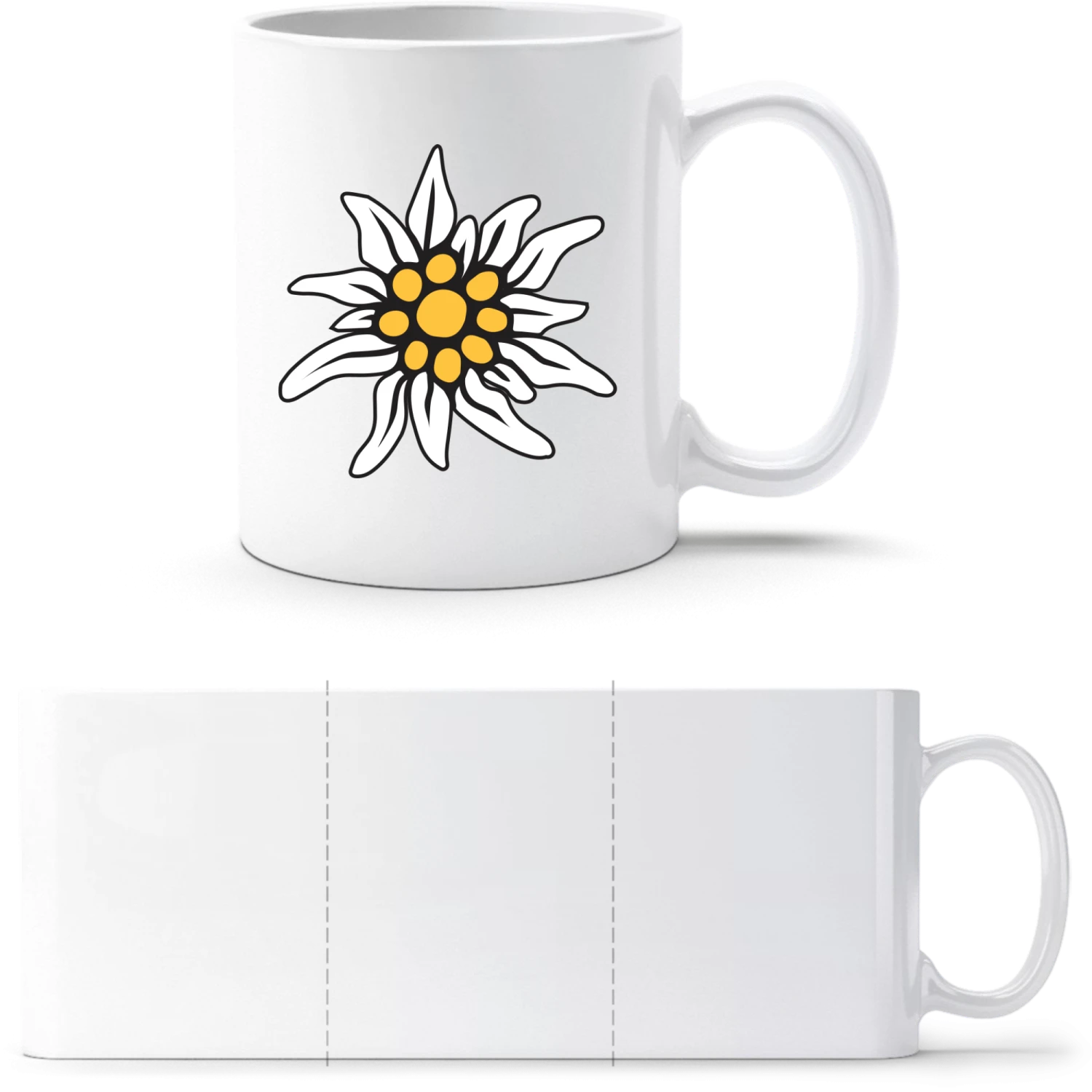 Edelweiss - White White mug - front
