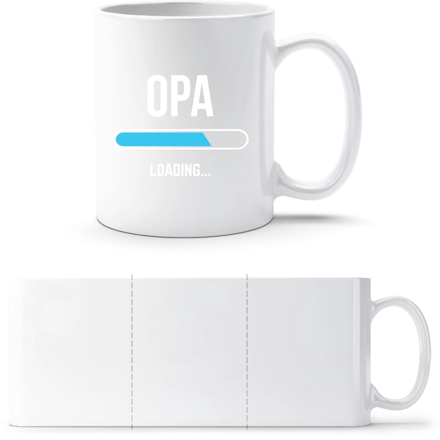Loading Opa - White White mug - front
