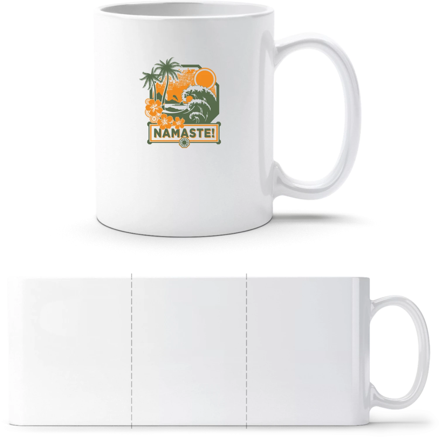 Namaste - White White mug - front