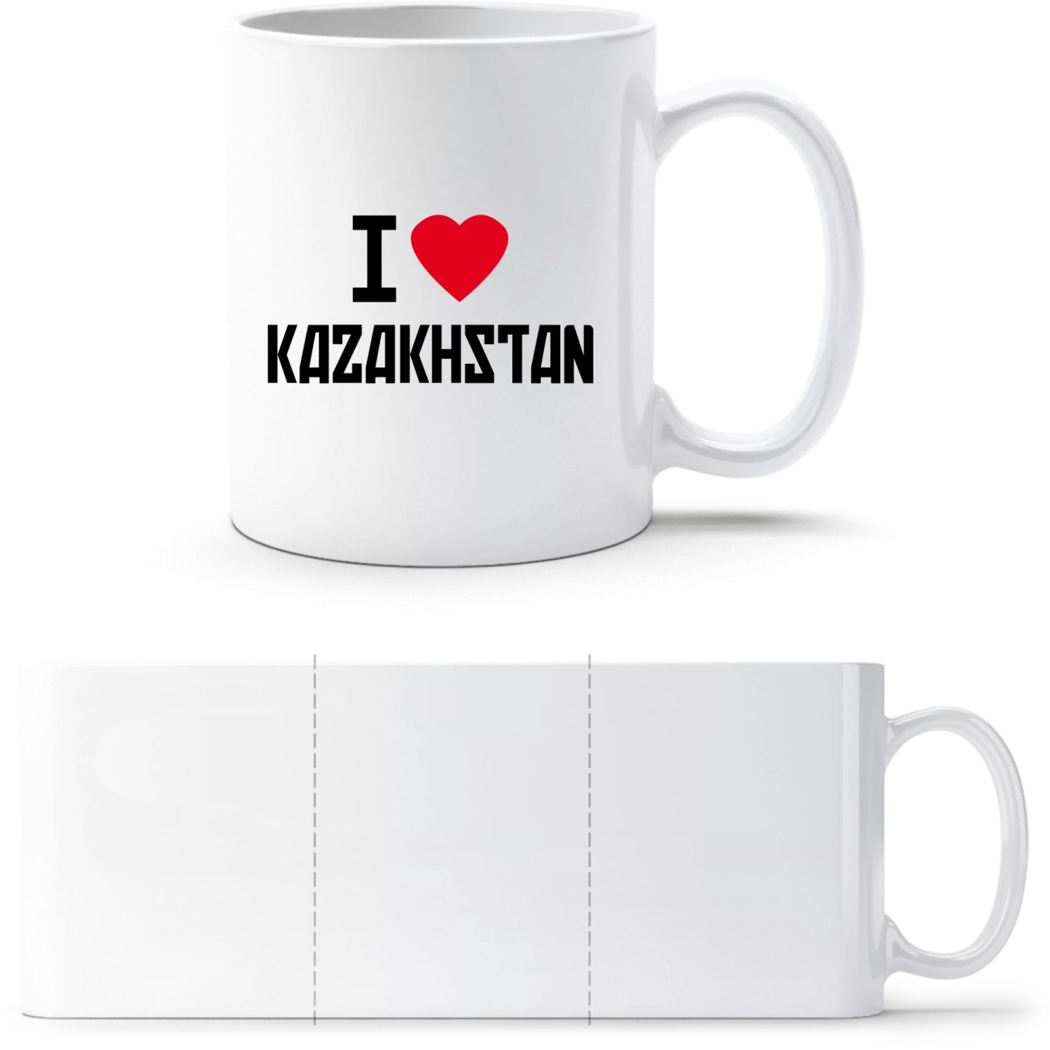 I Love Kazakhstan - White White mug - front