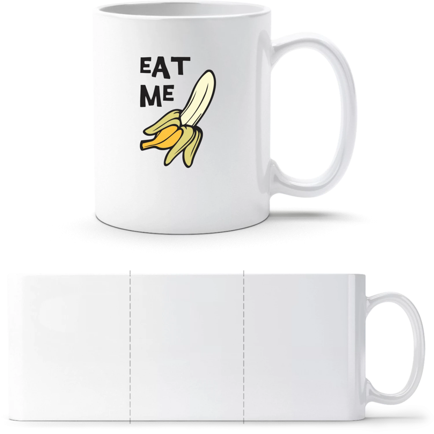 Eat Me Banana - White White mug - front