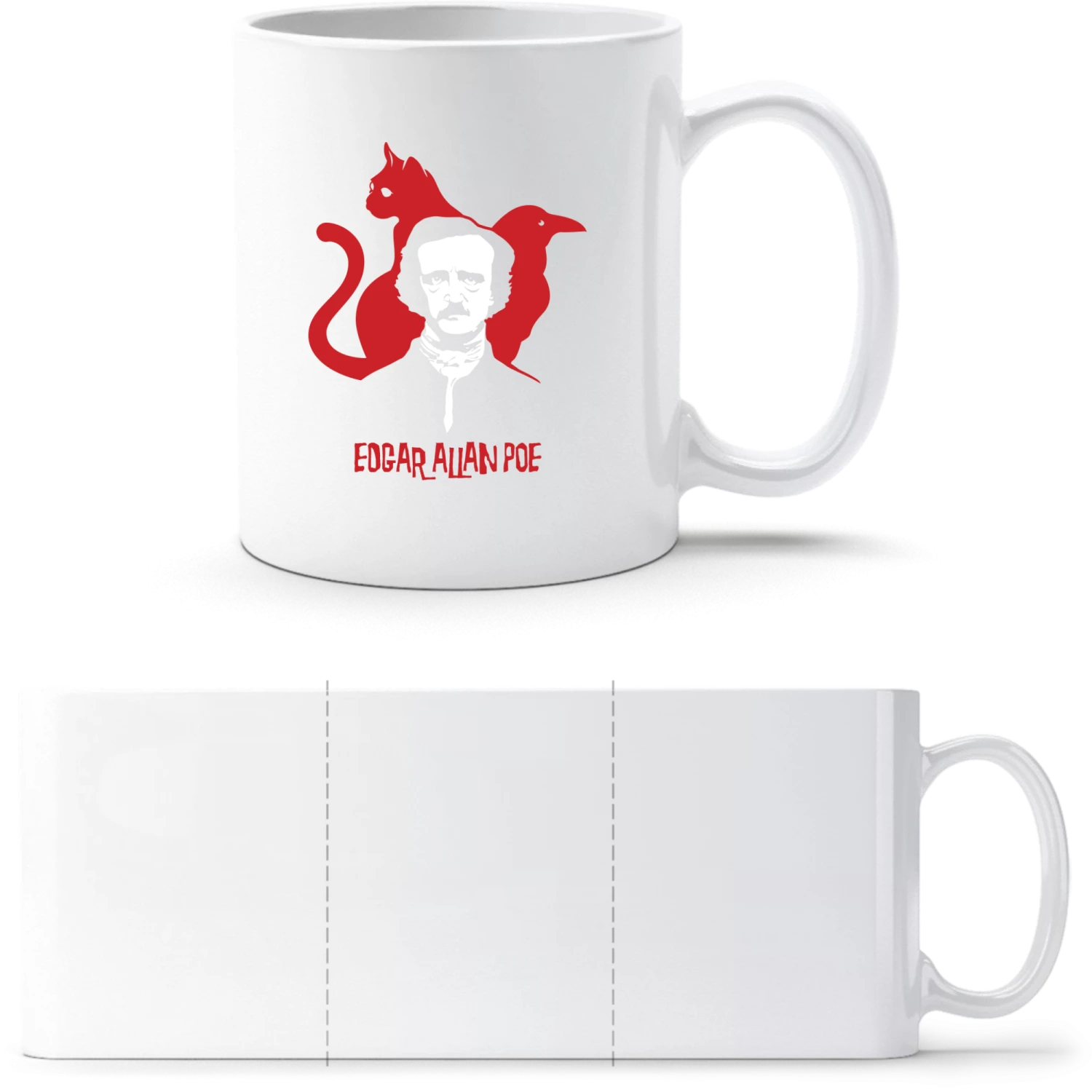 Edgar Allan Poe - White White mug - front