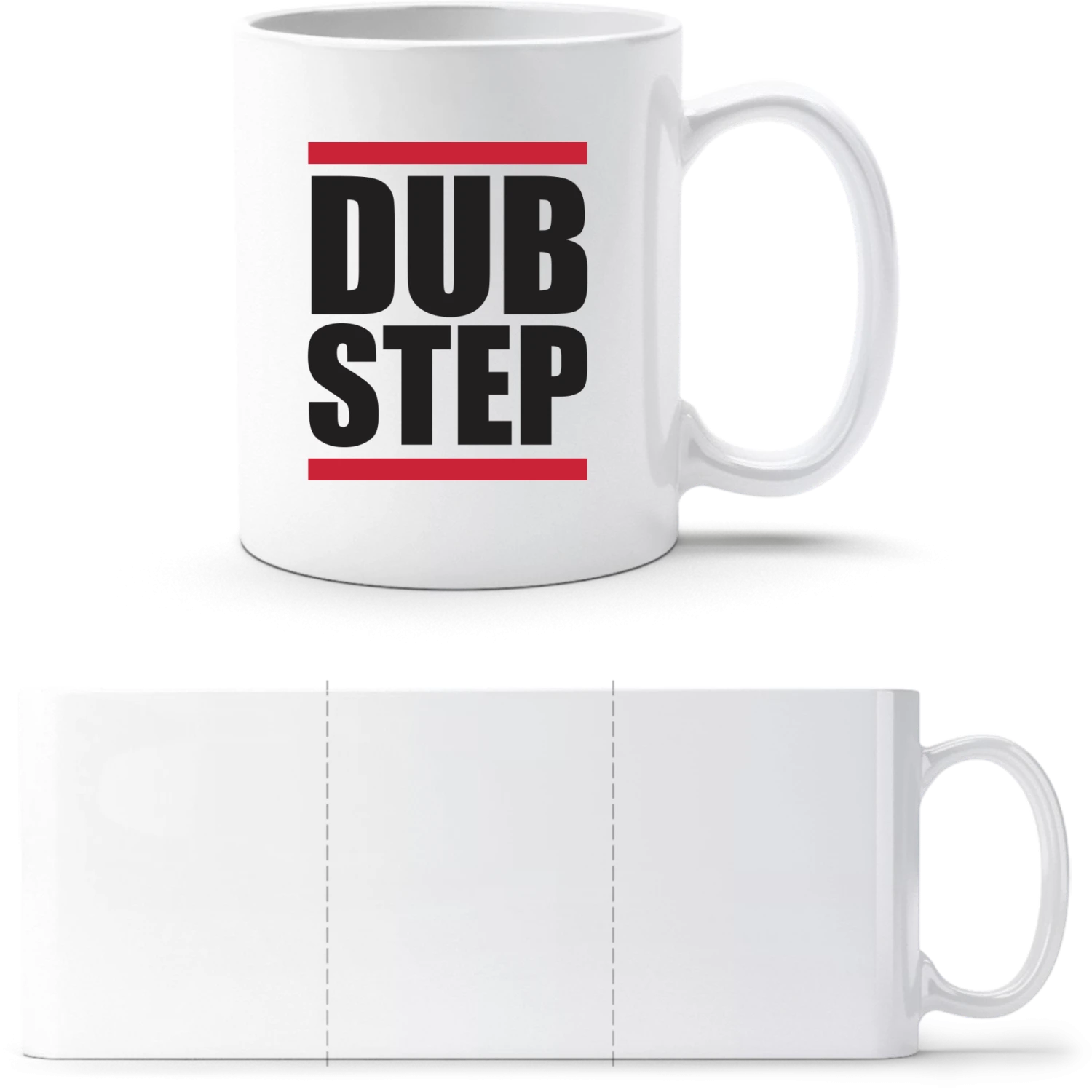 Dubstep - White White mug - front