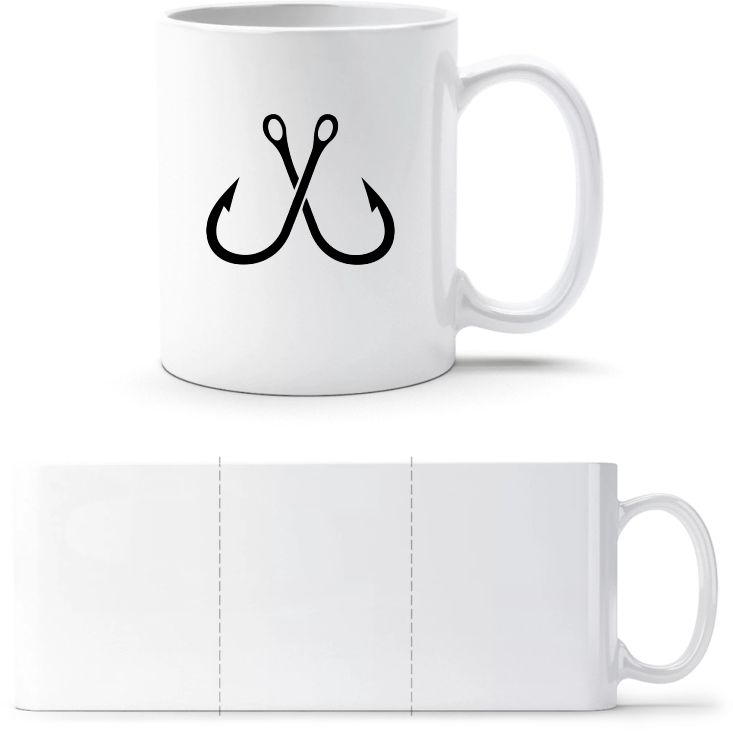 Fishhook - White White mug - front