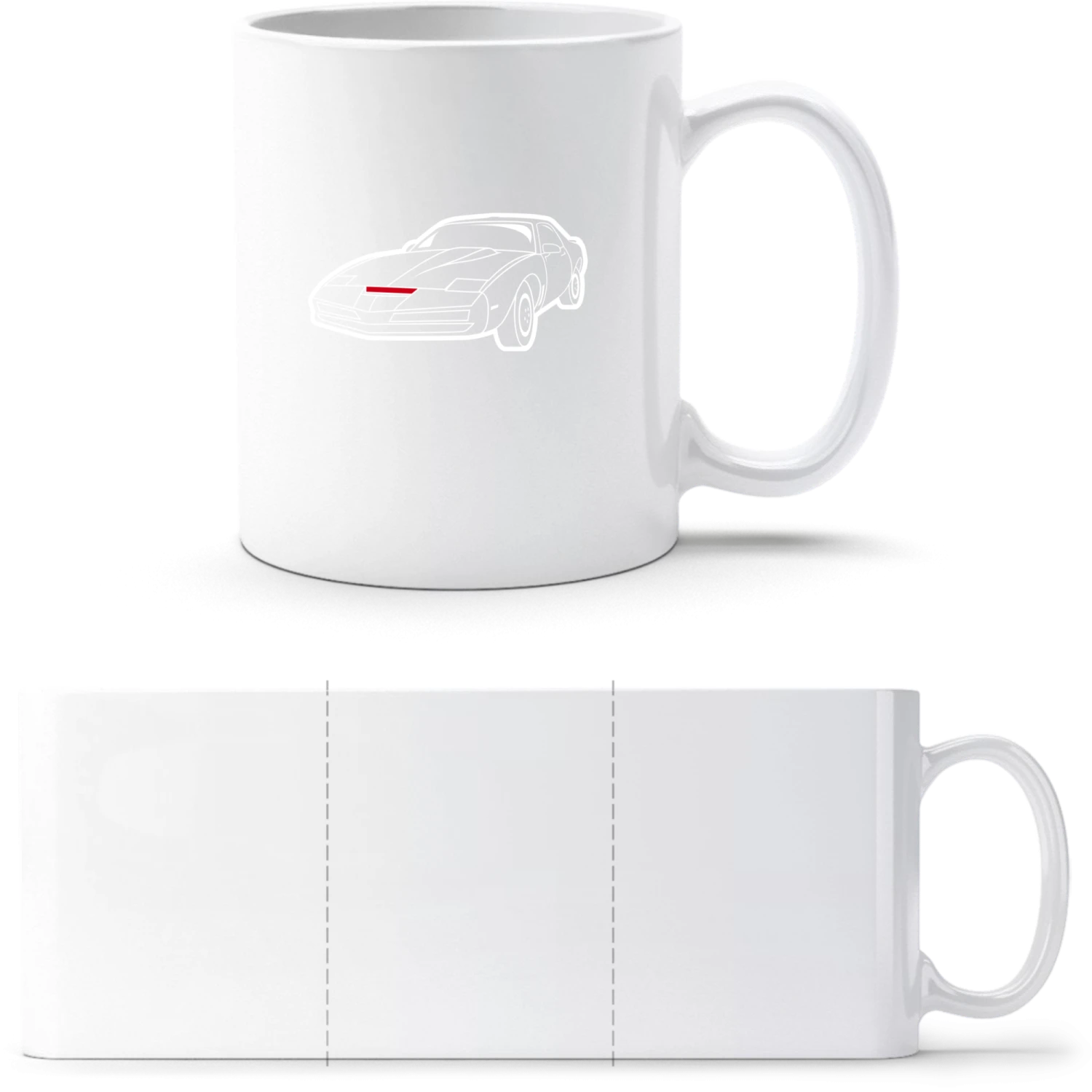 KITT - White White mug - front